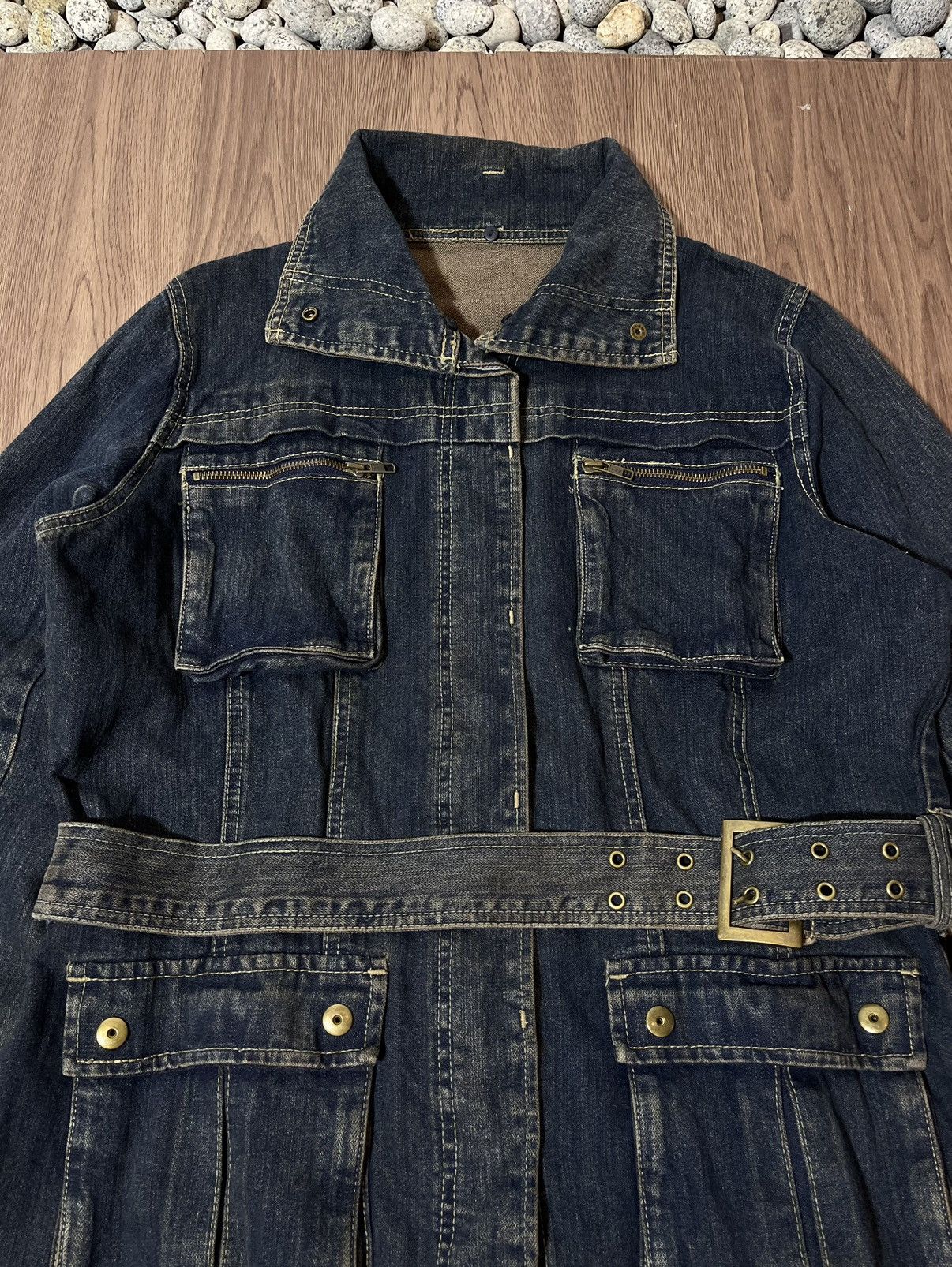 Beauty Beast Charms japan bondage 3D multipocket mudwash denim jacket Size US XL / EU 56 / 4 - 4 Thumbnail