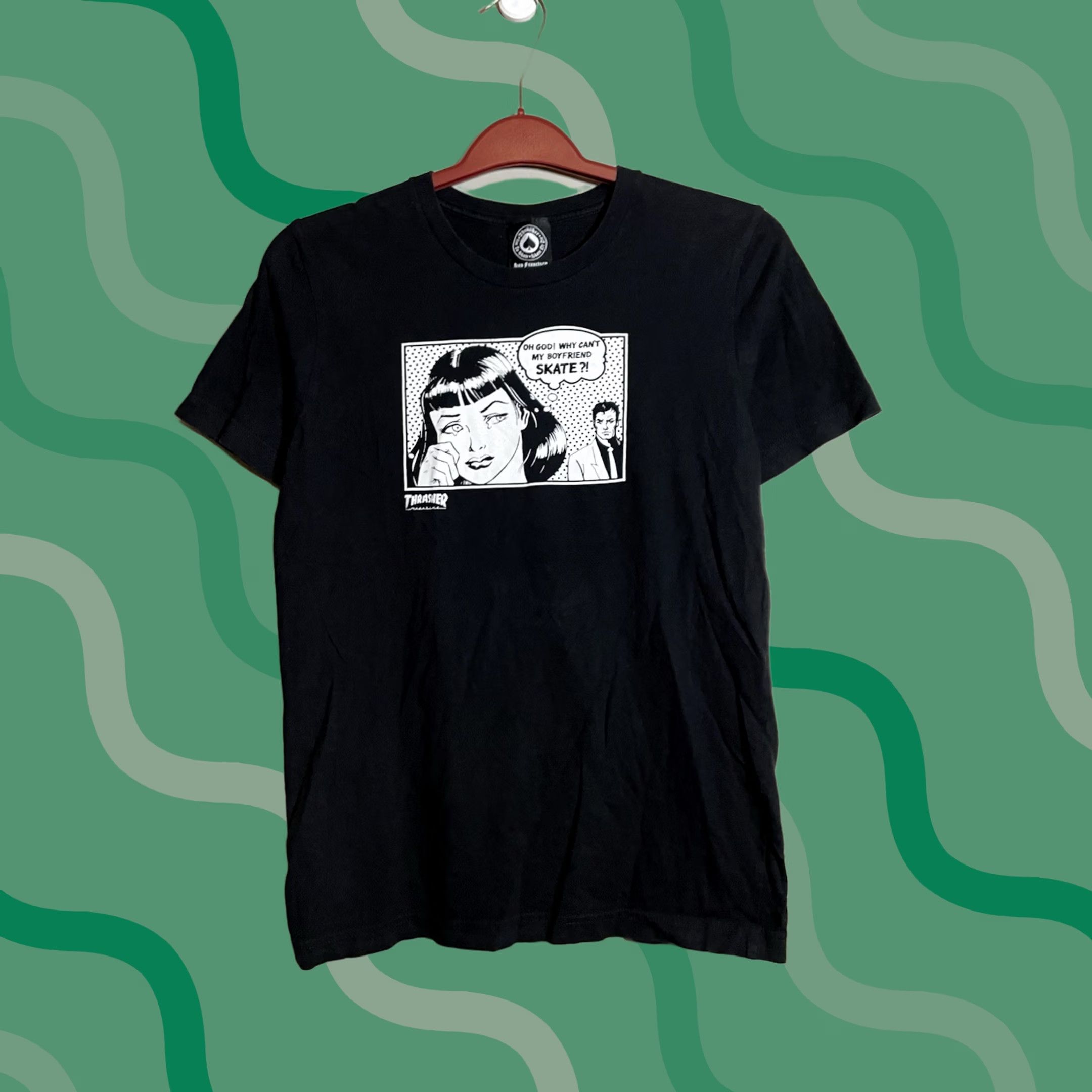 Thrasher Thrasher T-Shirt Black Size M (G50) Short Sleeve Crew Neck Graphic Print Skater Punk Classic Unisex Adults 1990s Vintage No N/A Size US M / EU 48-50 / 2 - 1 Thumbnail