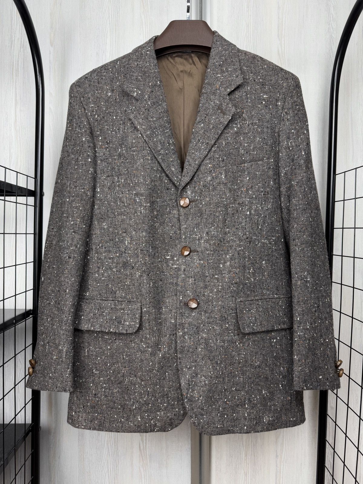 Yves Saint Laurent Yves Saint Laurent x Lanificio Paoletti wool tweed blazer 48 Size 38R - 2 Thumbnail
