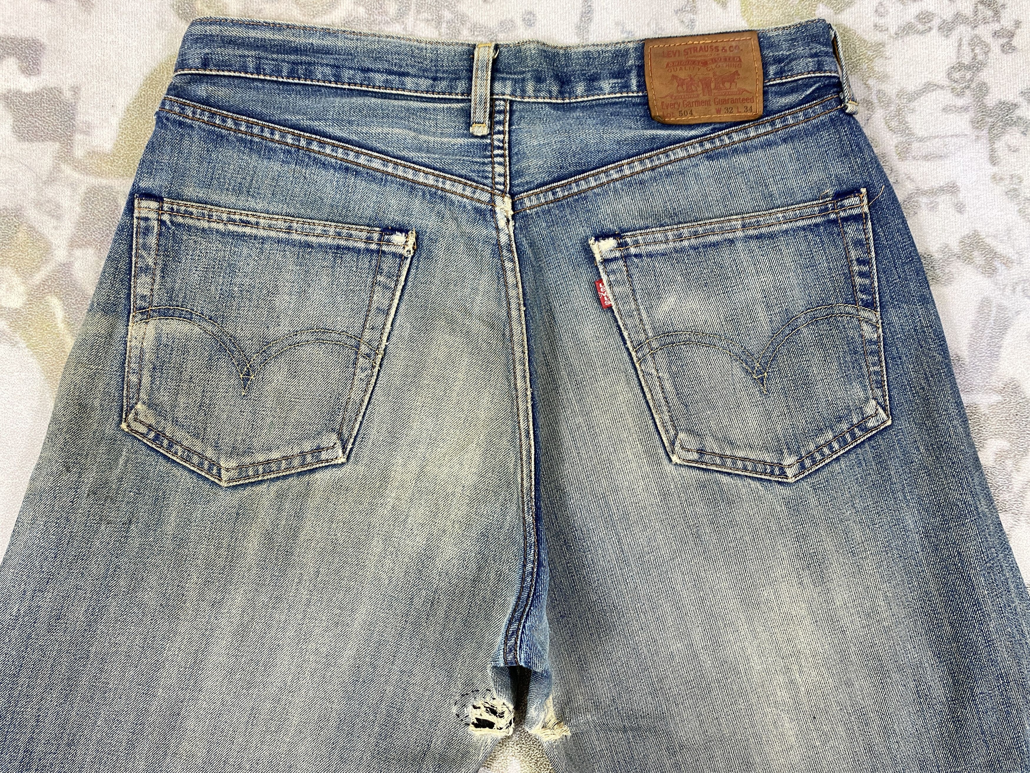 Levi's Earth Tone Vintage Levi's 504 Jeans 34x30 Denim -JN1938 Size US 34 / EU 50 - 4 Thumbnail