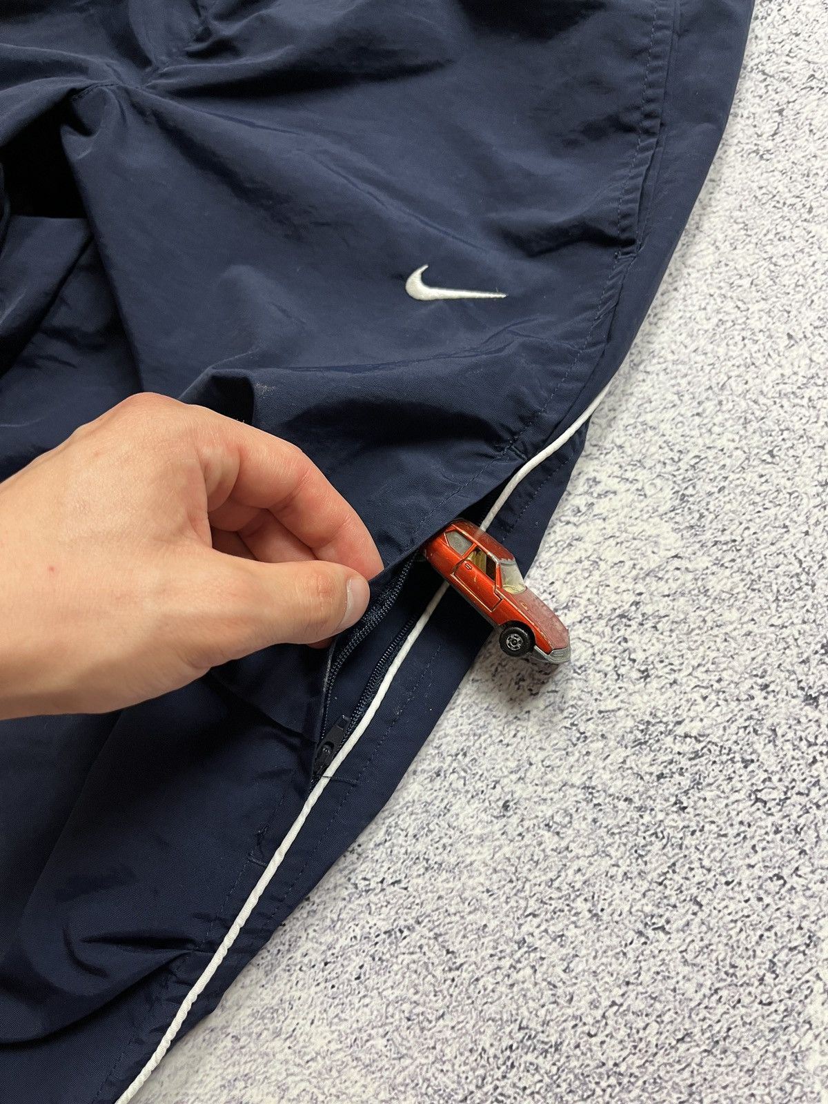 Nike × Vintage Nike Y2k Nylon Drill Track 2/3 Pants Breeches Size US 30 / EU 46 - 6 Thumbnail