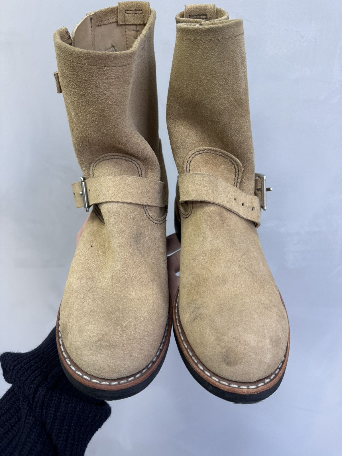 SWEAR London × Vintage Red Wing suede made in USA leather boots 3358 Size US 7 / IT 37 - 4 Thumbnail