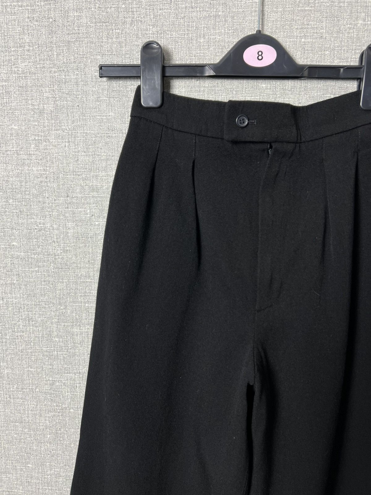 Saint Laurent Paris 70s Saint Laurent High Waist Wide Leg Wool Palazzo Trousers Size 25" / US 0 / IT 36 - 3 Thumbnail