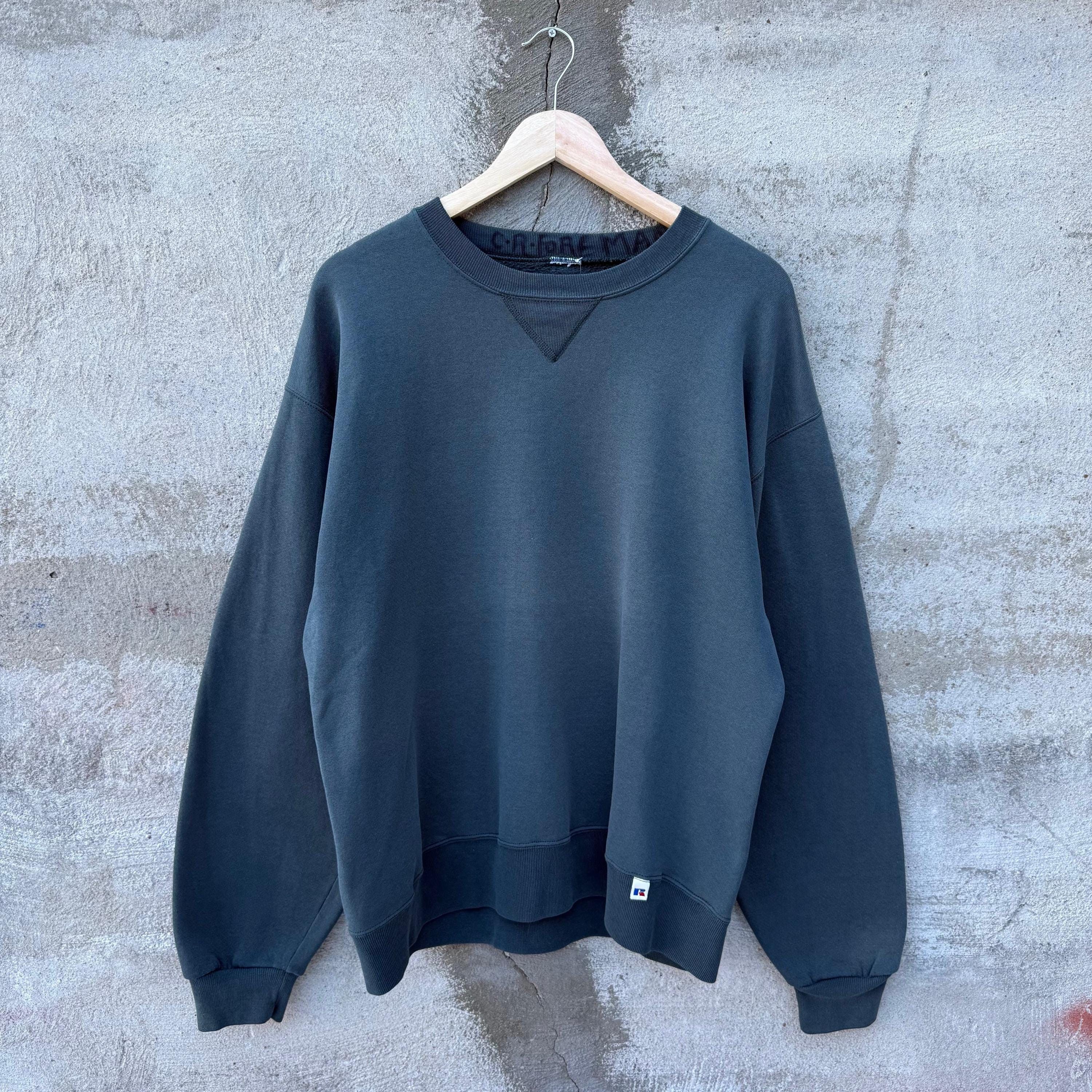 Russell Athletic × Vintage 90's Russell Atheltic Faded Green Crewneck Size US L / EU 52-54 / 3 - 1 Thumbnail