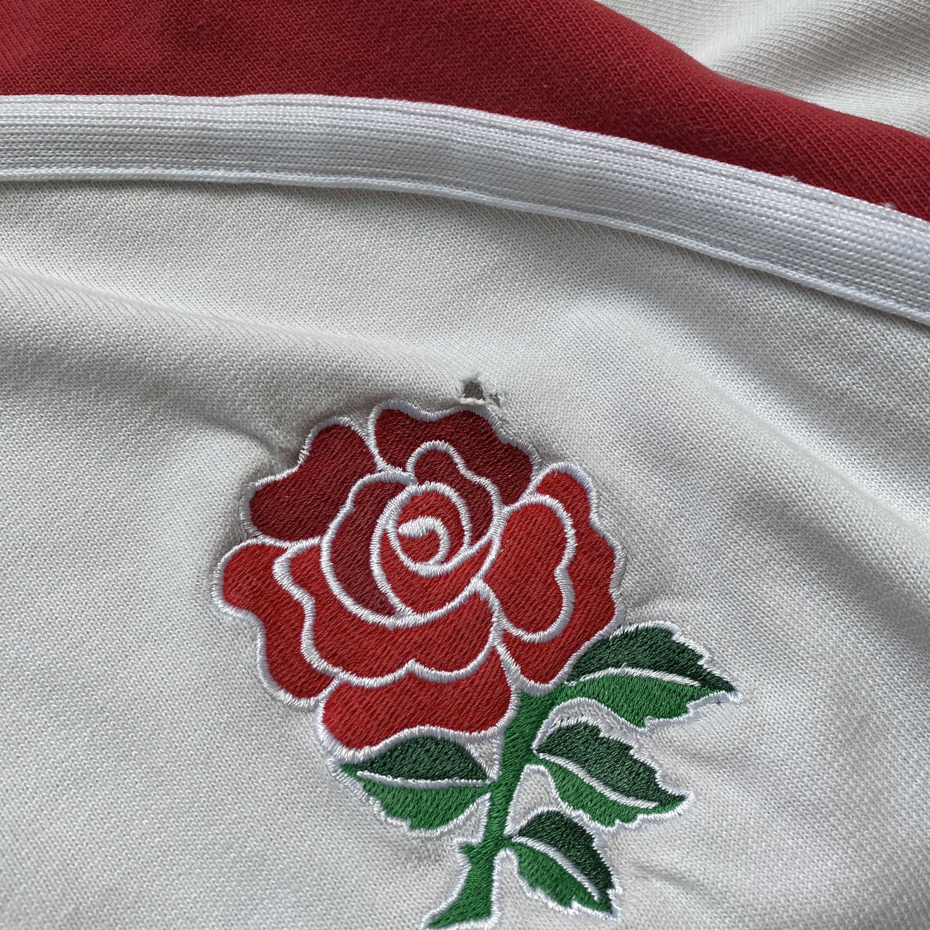 Nike 🏈 Vintage 90 Nike England Rugby Jersey Shirt distressed Size US XL / EU 56 / 4 - 5 Thumbnail