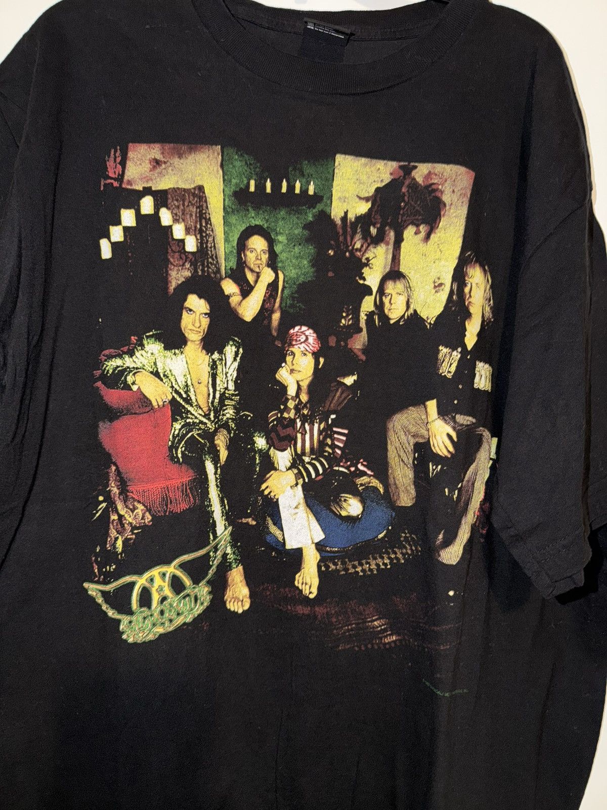 Giant Vintage Aerosmith 1997 Nine Lives North American Tour TS XL Size US XL / EU 56 / 4 - 2 Thumbnail