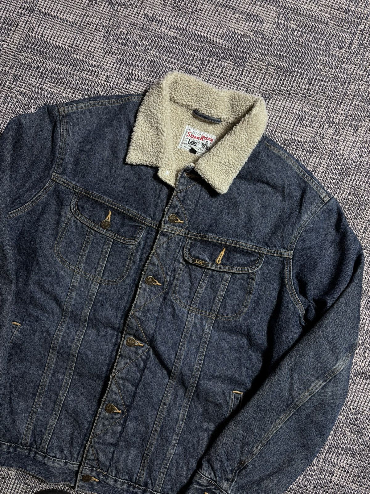 Lee Lee Storm Rider Sherpa Denim Jacket Size US XXL / EU 58 / 5 - 2 Thumbnail