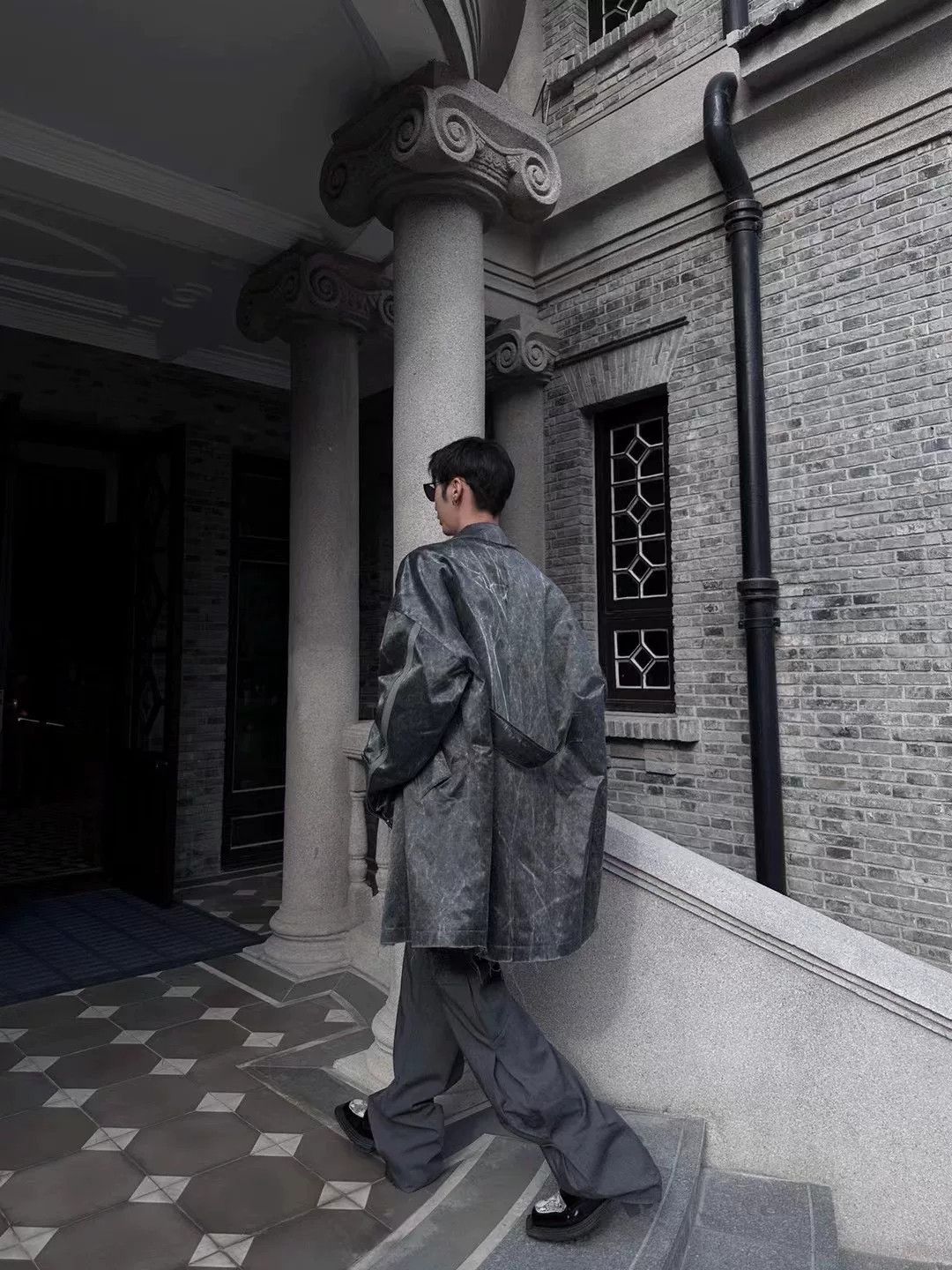 Other UENS Gray Frayed Design Unisex Coat Size US M / EU 48-50 / 2 - 1 Thumbnail