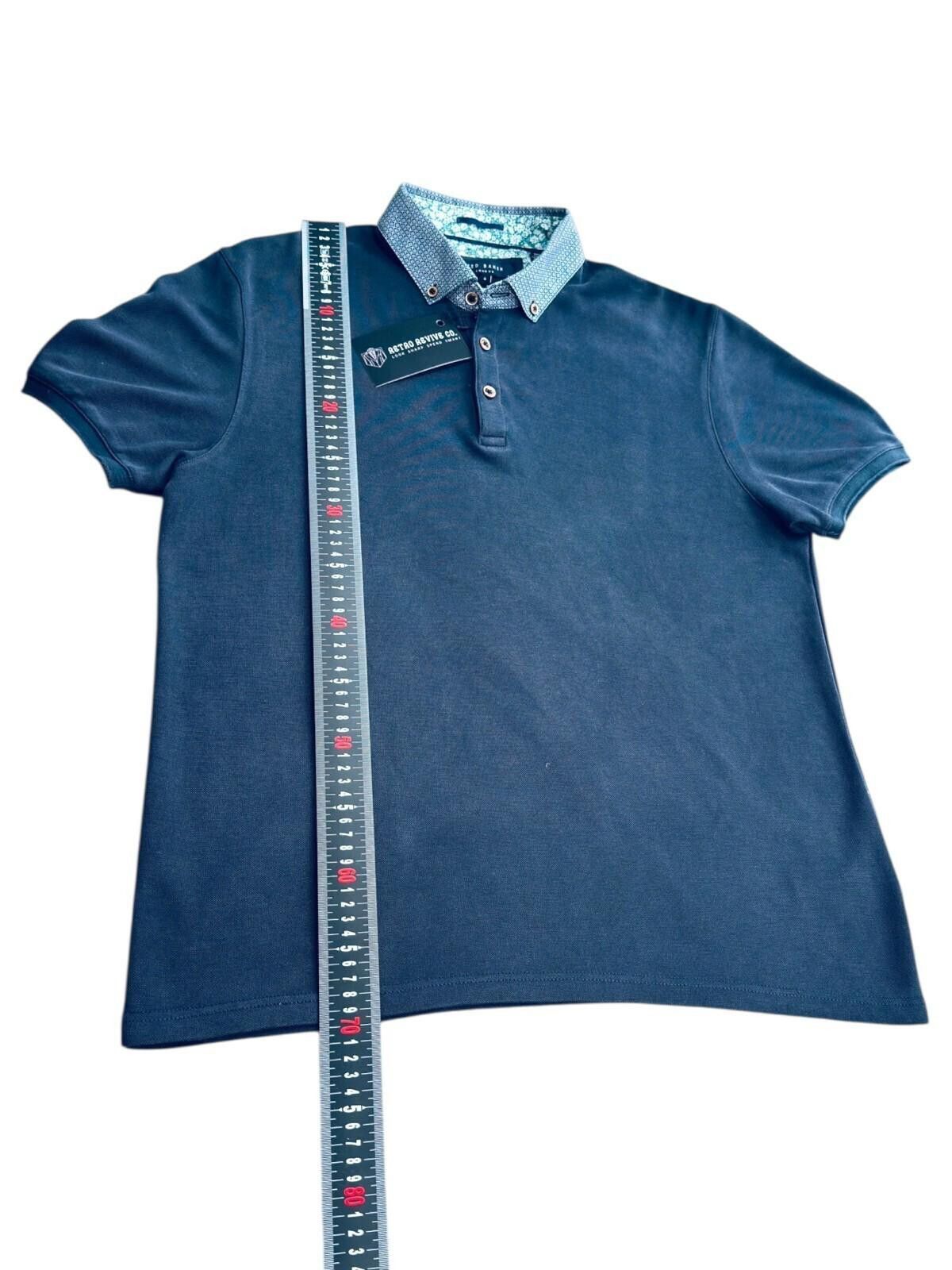 Ted Baker Ted Baker 4 Polo Shirt Men's UK Size L Blue Short Sleeve Size US L / EU 52-54 / 3 - 6 Thumbnail