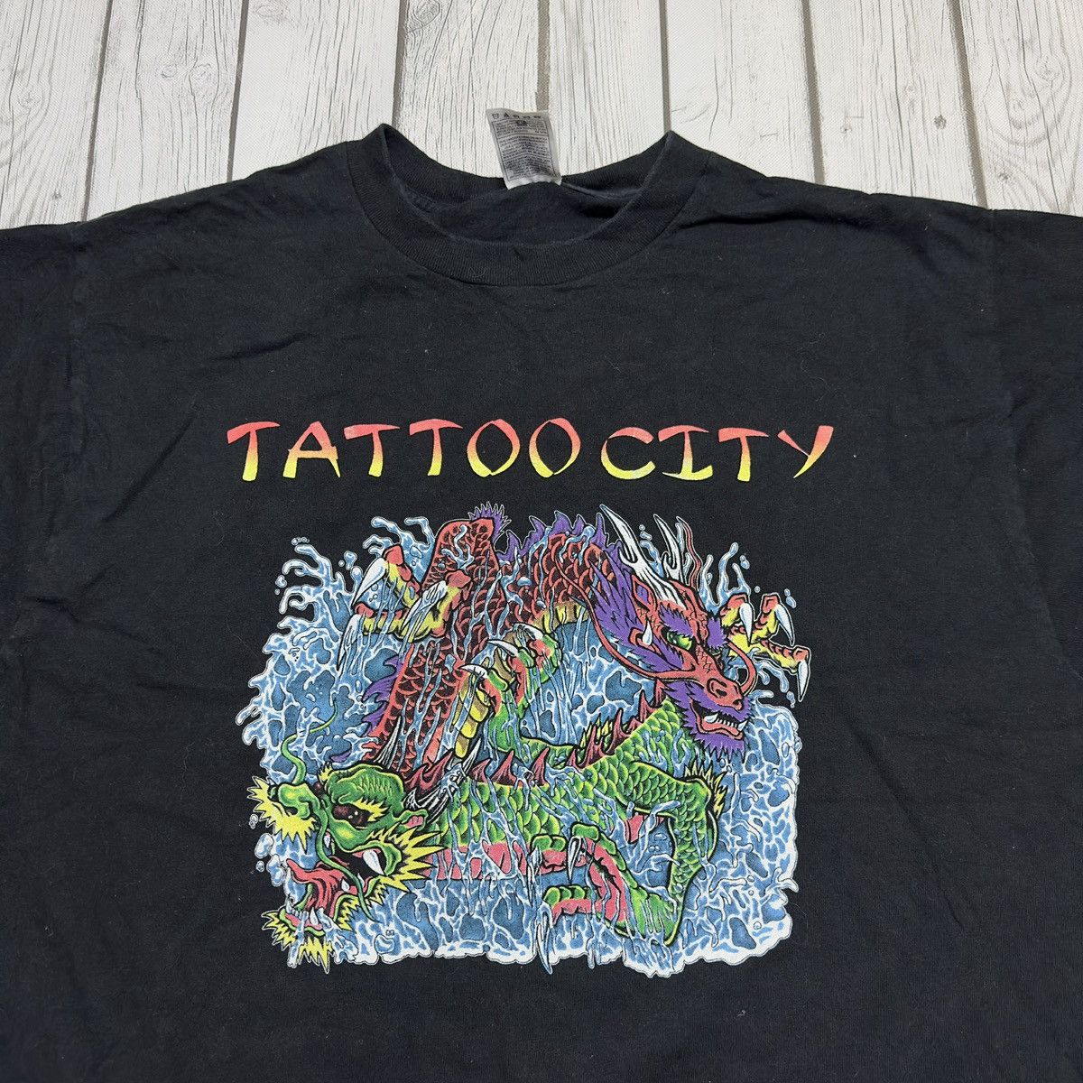 Fruit Of The Loom × Vintage Vintage Tattoo City tee Size US XL / EU 56 / 4 - 3 Thumbnail