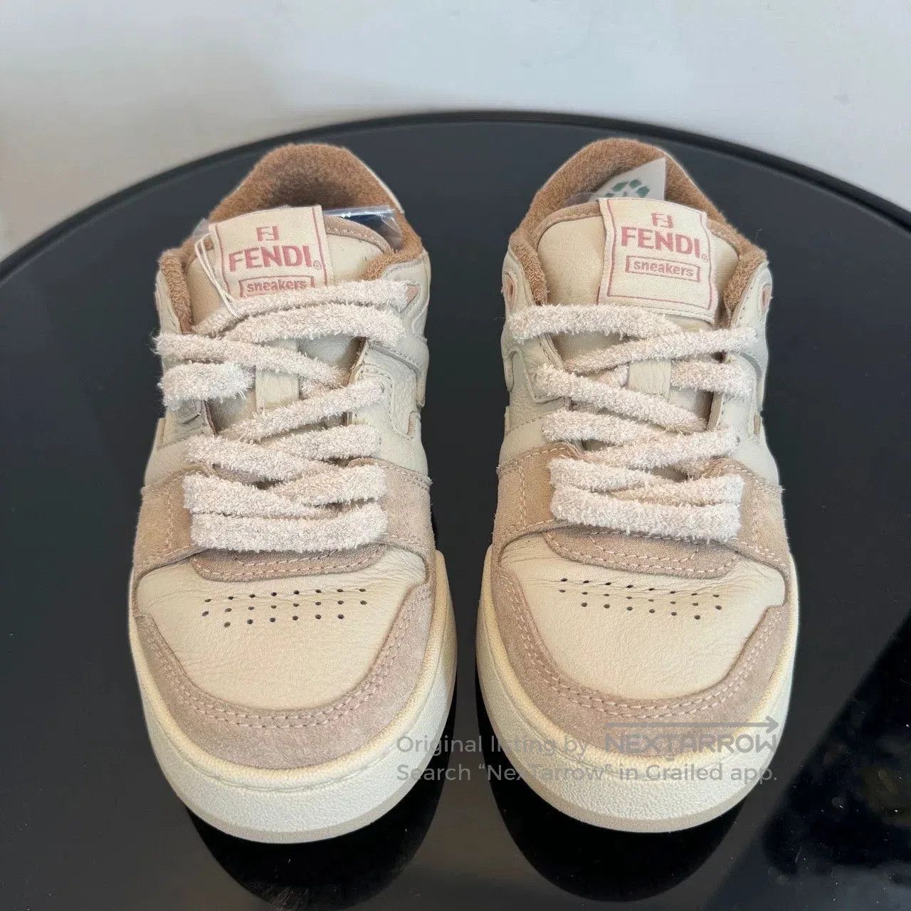 Fendi fendi match pink suede low. Size US 5 / IT 35 - 2 Thumbnail
