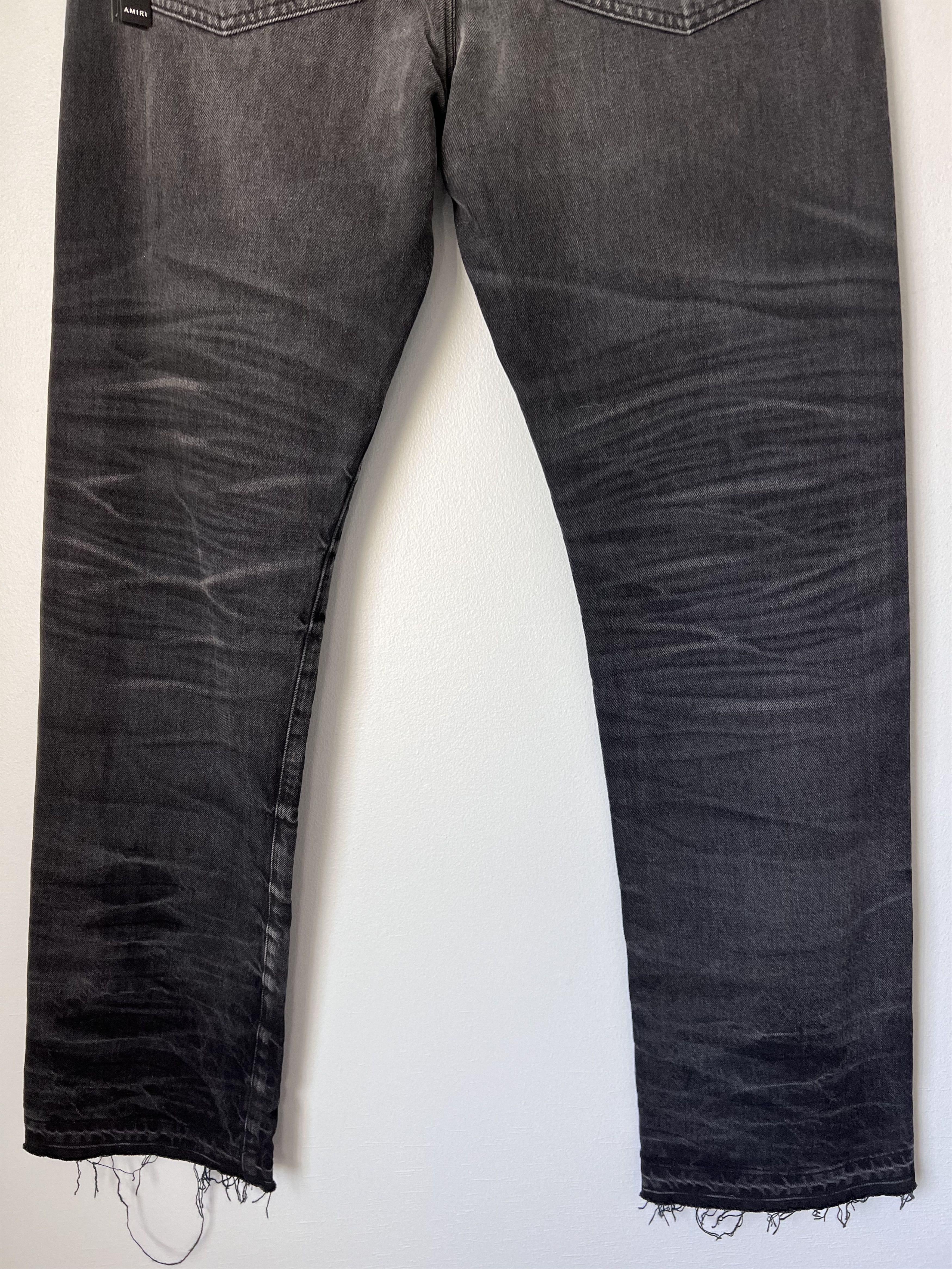 Amiri Amiri Release Hem Straight Leg Jeans in Black Size US 32 / EU 48 - 6 Thumbnail