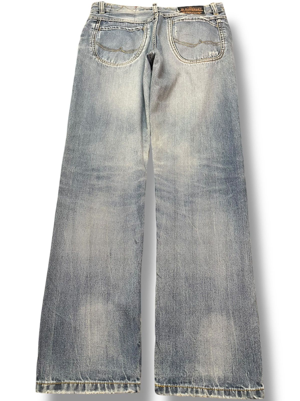 Superdry Vintage JP.Superdry Grunge Faded Distressed Denim Size US 31 - 6 Thumbnail
