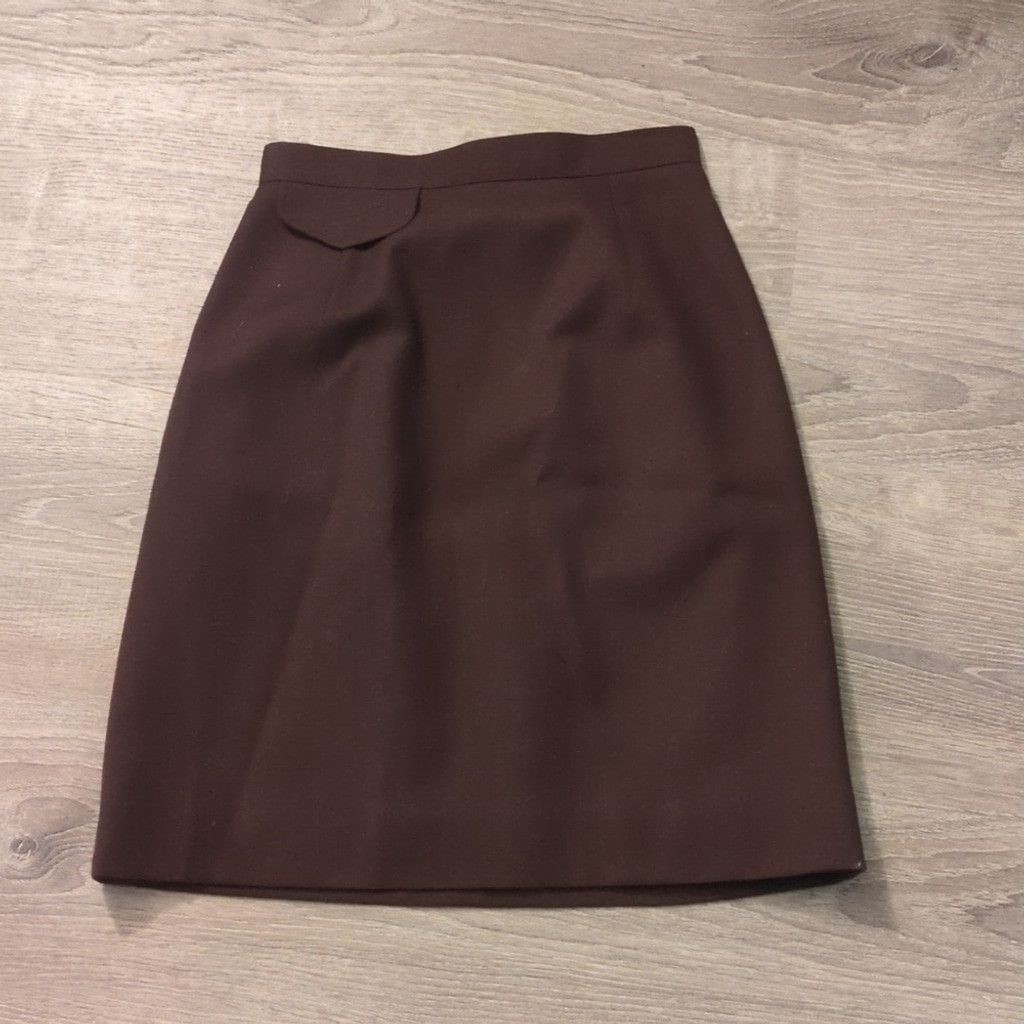 Talbots Talbots Petites Burgundy Wopl Skirt Size 2P Size 26" / US 2 / IT 38 - 1 Thumbnail