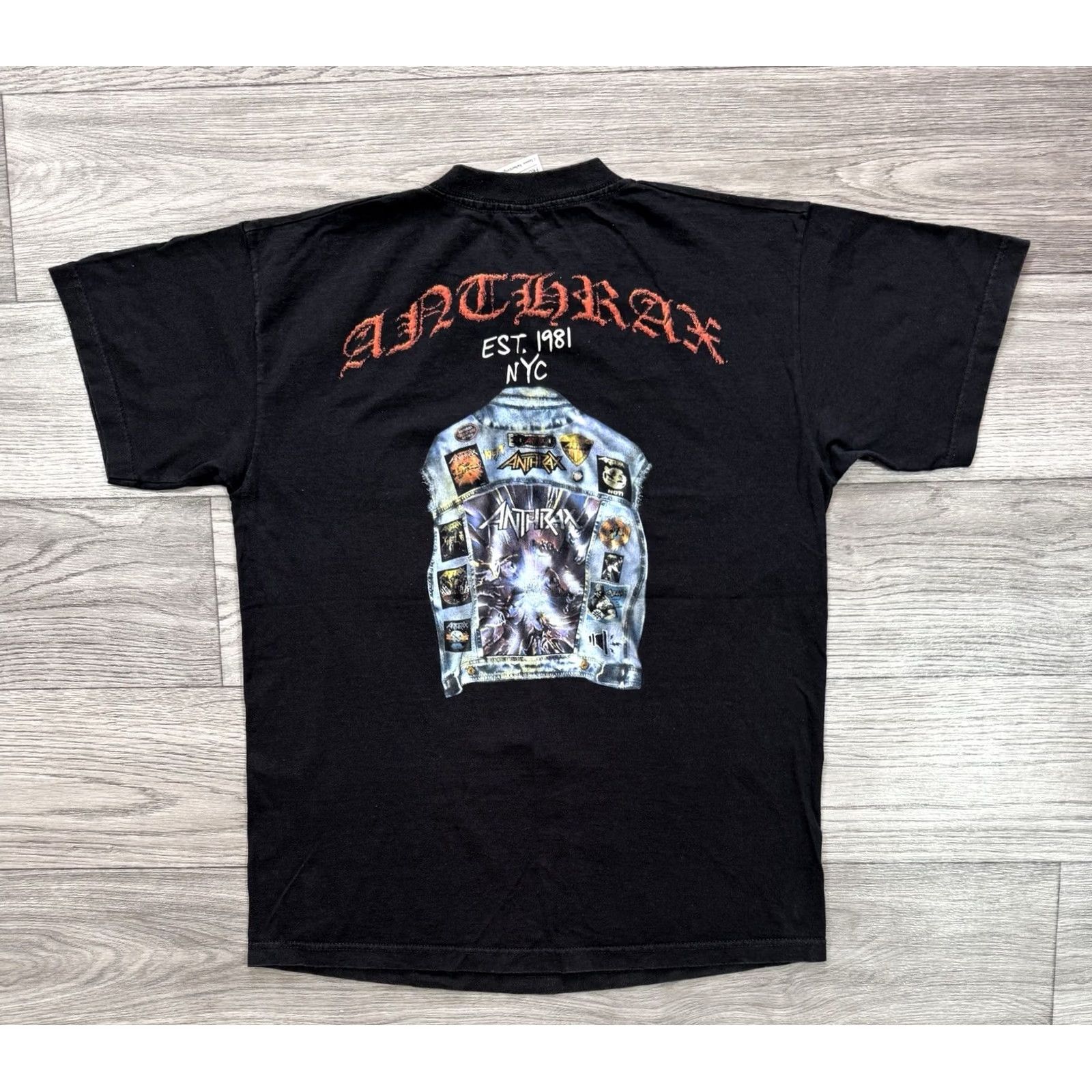 Fruit Of The Loom Anthrax Spreading The Disease Black Short Sleeve T Shirt M Mens Shirt Size US M / EU 48-50 / 2 - 2 Thumbnail