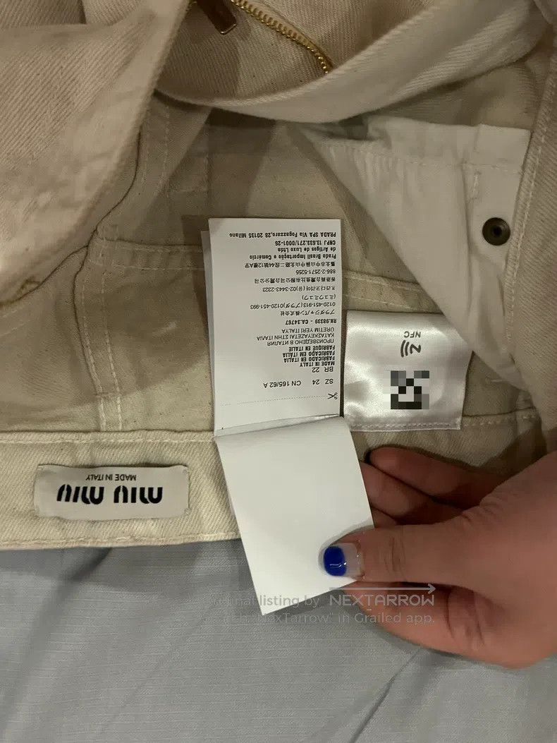 Miu Miu Miu Miu 24 White high-waisted jeans Size 24" / US 00 / IT 34 - 6 Thumbnail