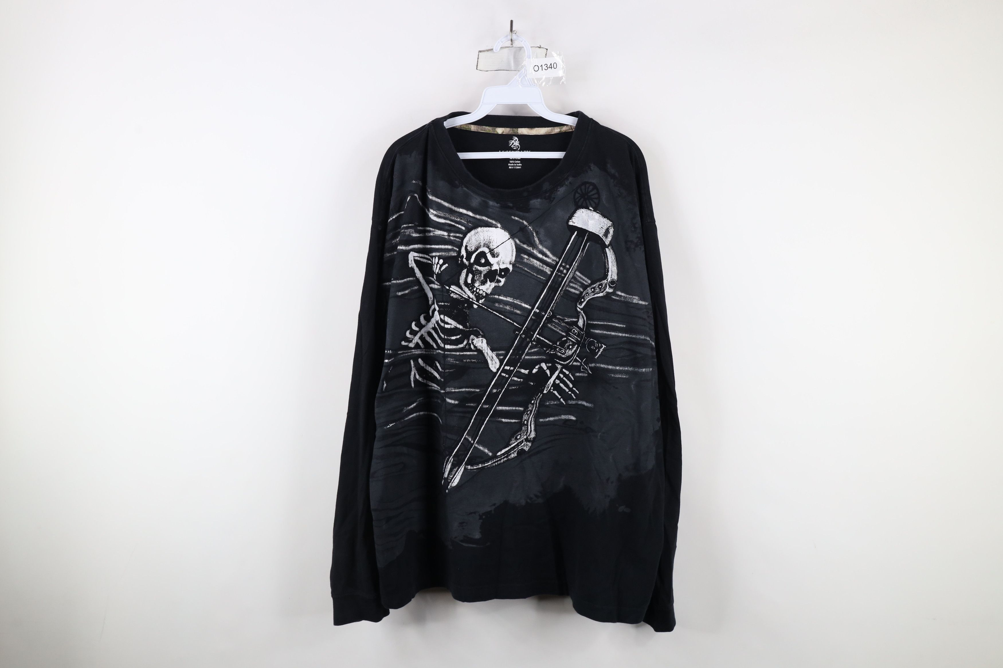 Vintage Vintage Y2K Streetwear Archery Bow Long Sleeve T-Shirt Size US XXL / EU 58 / 5 - 1 Thumbnail