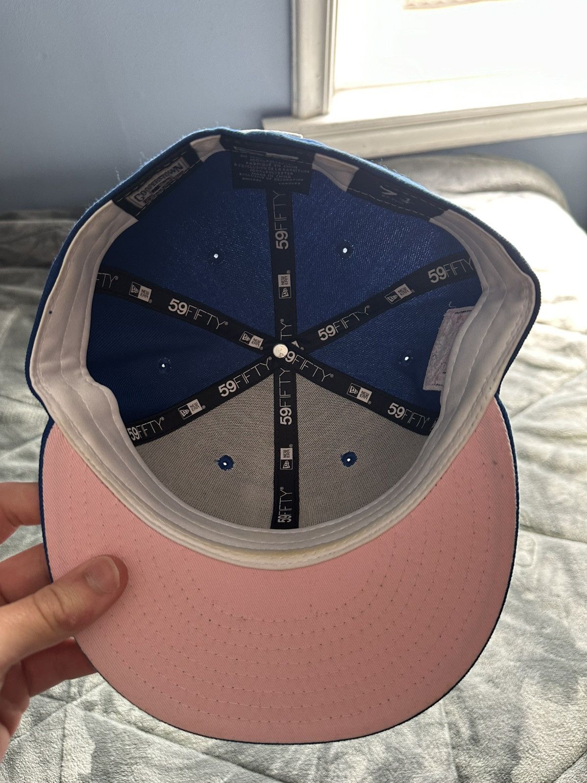 New Era LA dodgers embroidered 7 1/4 new era fitted hat Size ONE SIZE - 4 Thumbnail