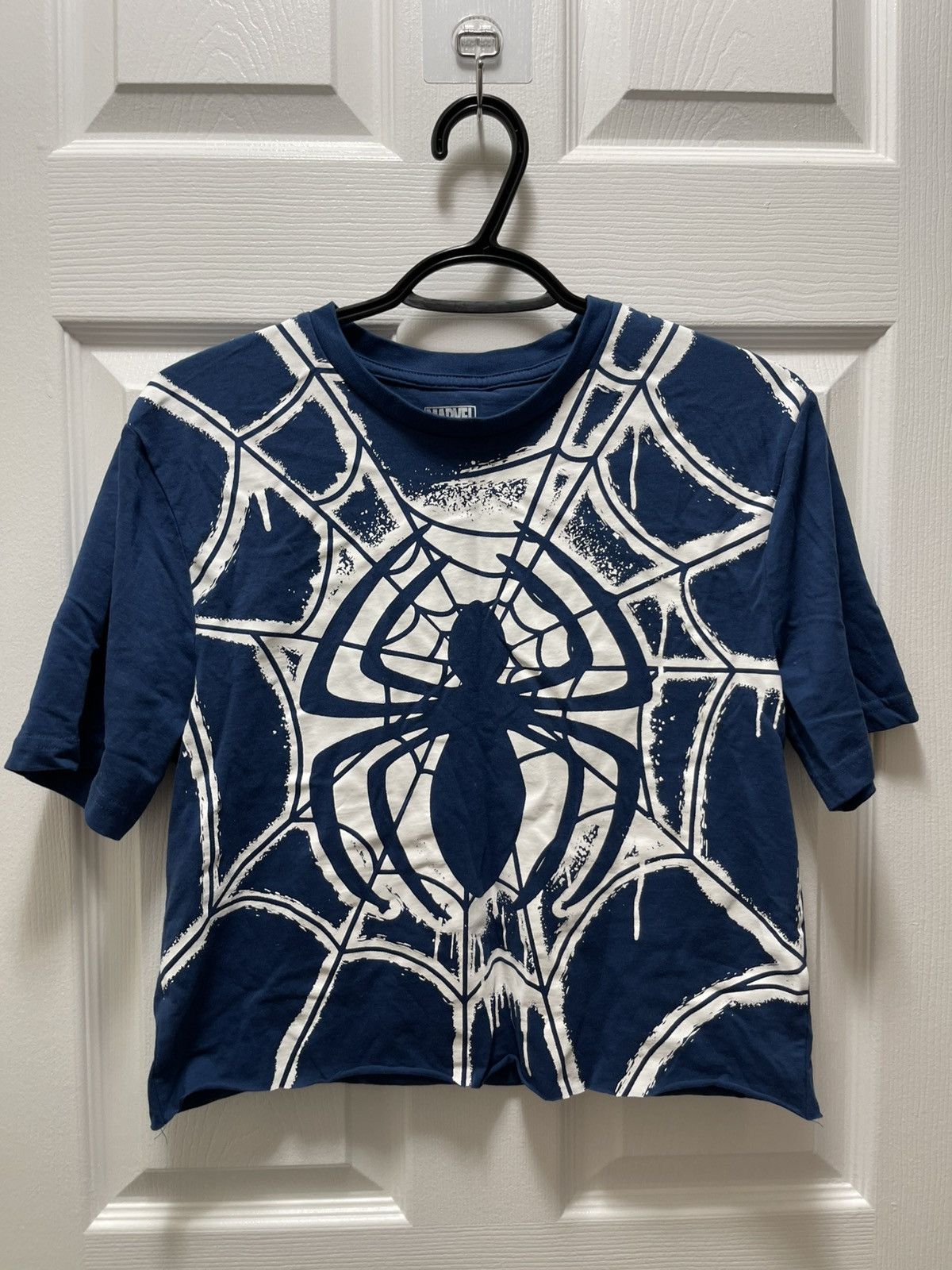 DC Comics × Marvel Comics Marvel Spider-Man Spider Man Web Custom Cropped Y2K Tee Size US S / EU 44-46 / 1 - 1 Thumbnail