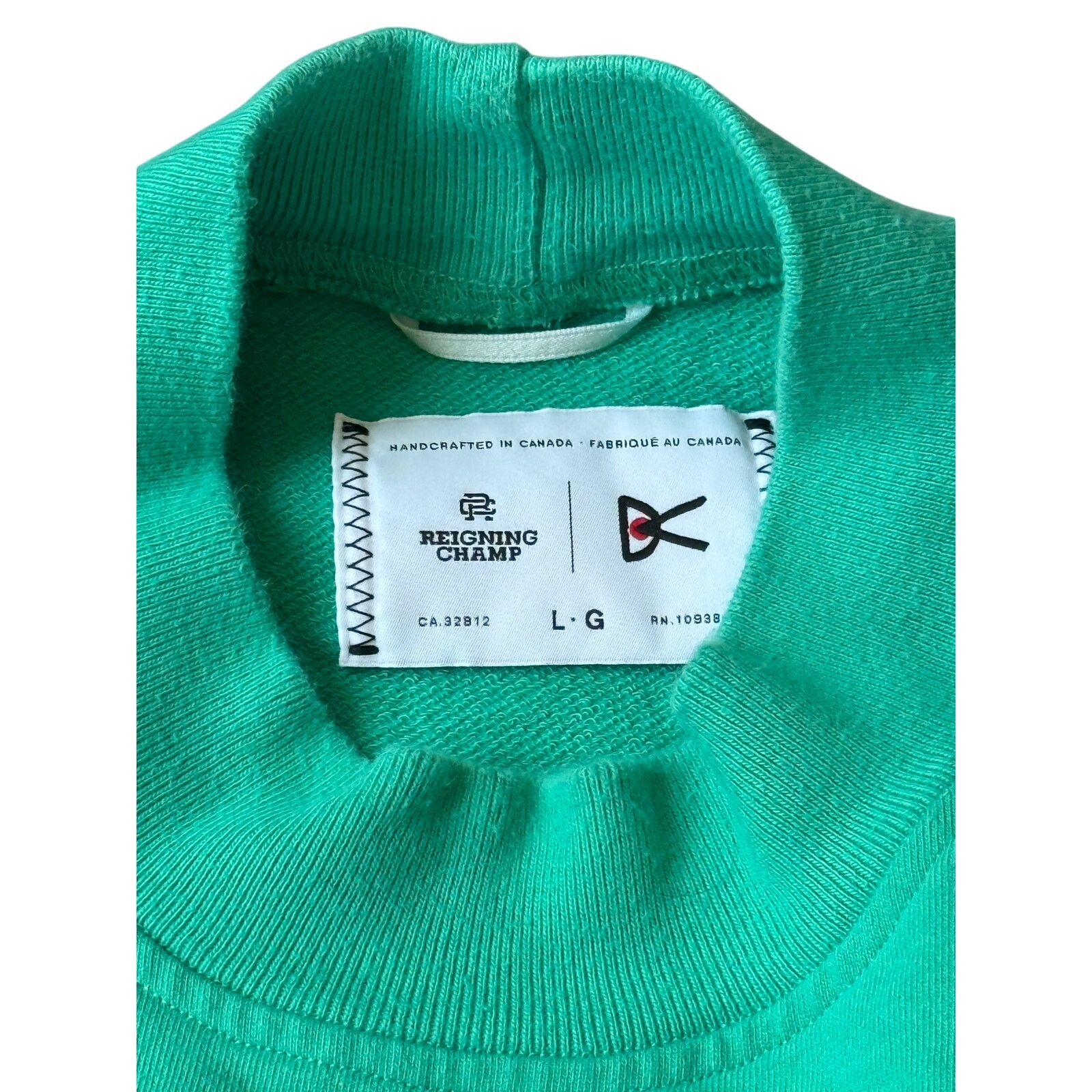 District Vision × Reigning Champ District Vision x Reigning Champ Crewneck - Jade Size US L / EU 52-54 / 3 - 3 Thumbnail