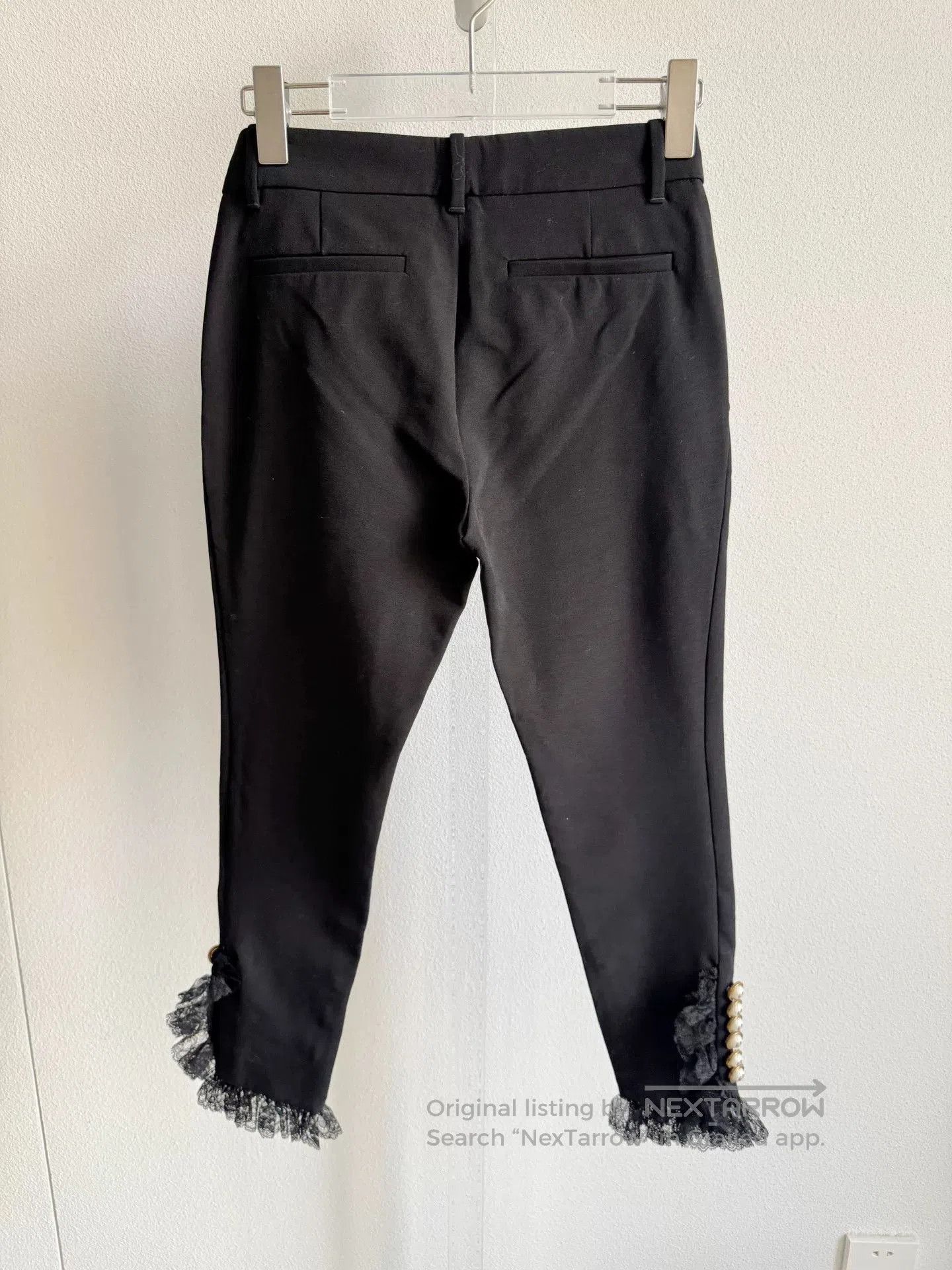 Gucci Gucci Black Pearl Detail Trousers. Size 35" - 3 Thumbnail