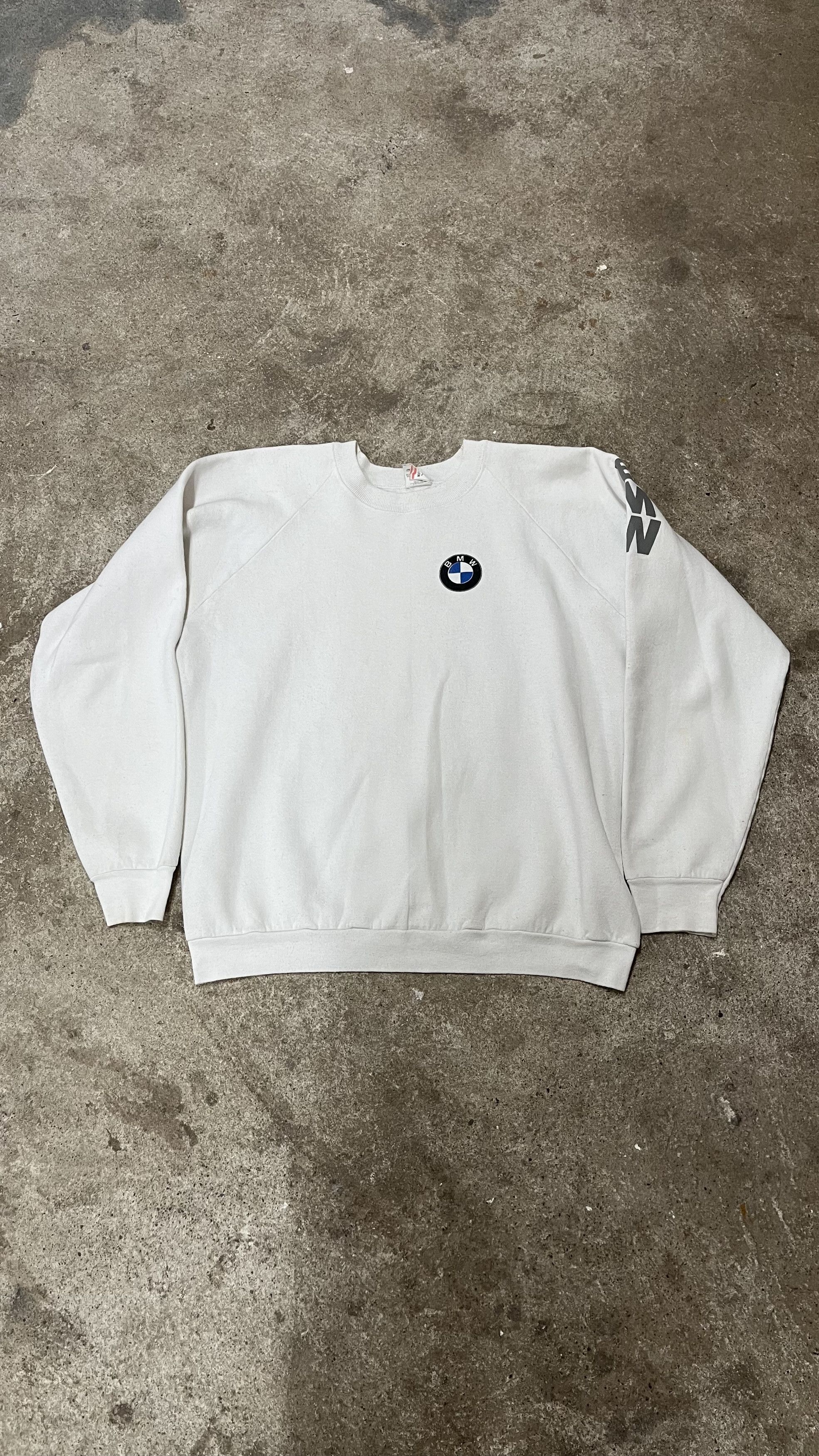 BMW × Vintage Vintage 1990s BMW Logo Sweater Size US XL / EU 56 / 4 - 1 Thumbnail