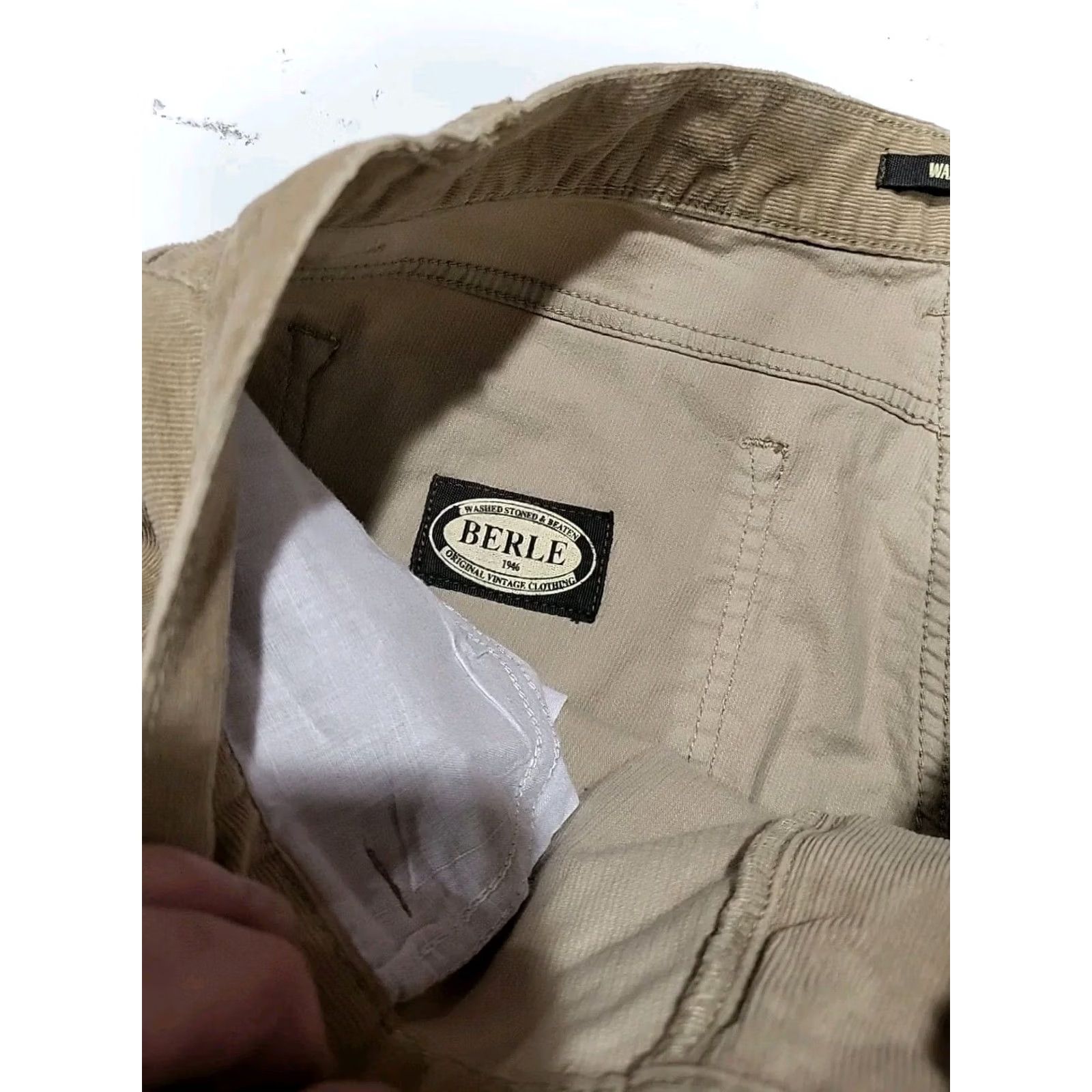 Berle VINTAGE Berle Pants Corduroy 36 x 30 Men Brown Mintcondition 90s Hipster Mens Size US 36 / EU 52 - 3 Thumbnail