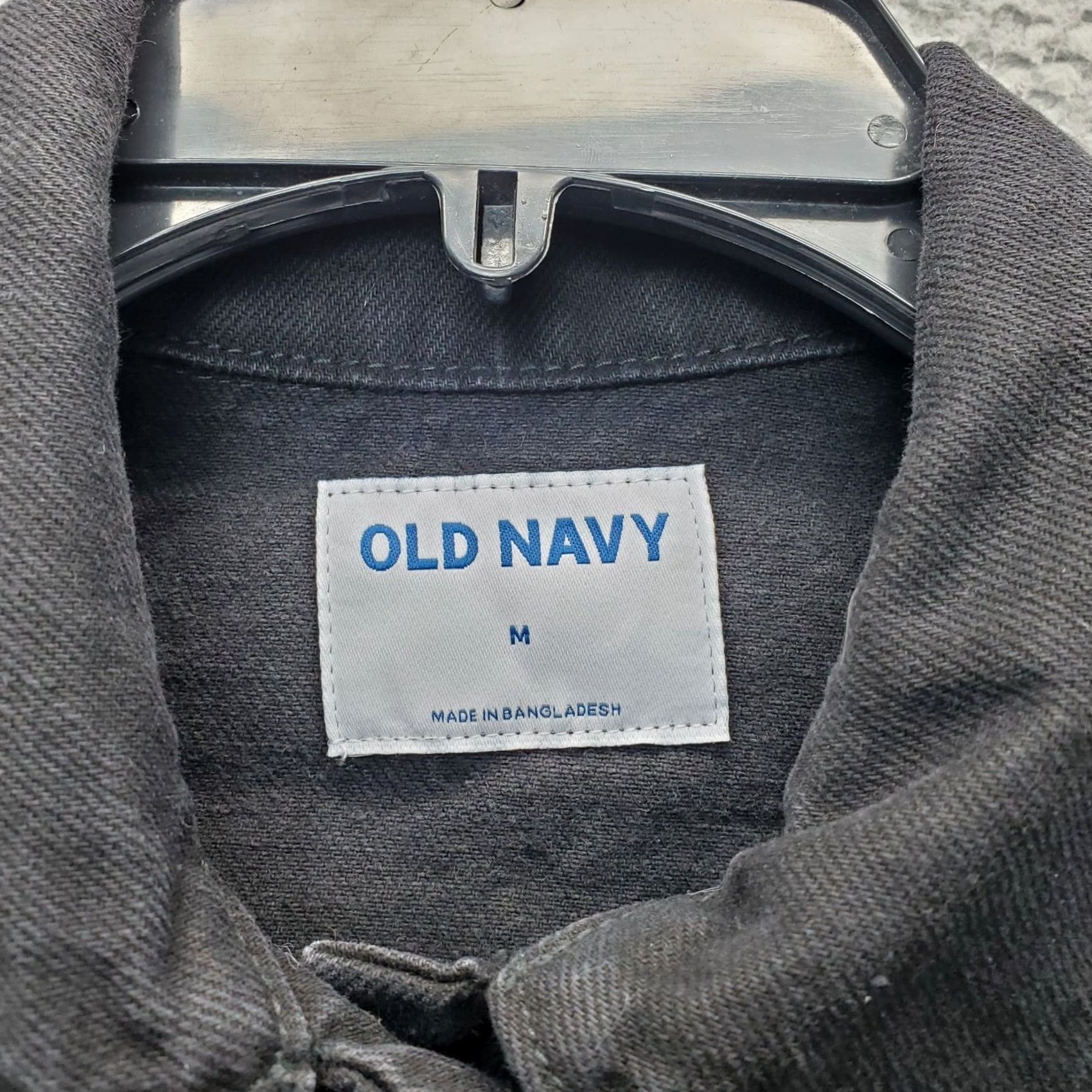Old Navy Old Navy Jean Jacket Womens M Black Classic Long Sleeve Collar Button Front Size M / US 6-8 / IT 42-44 - 5 Thumbnail