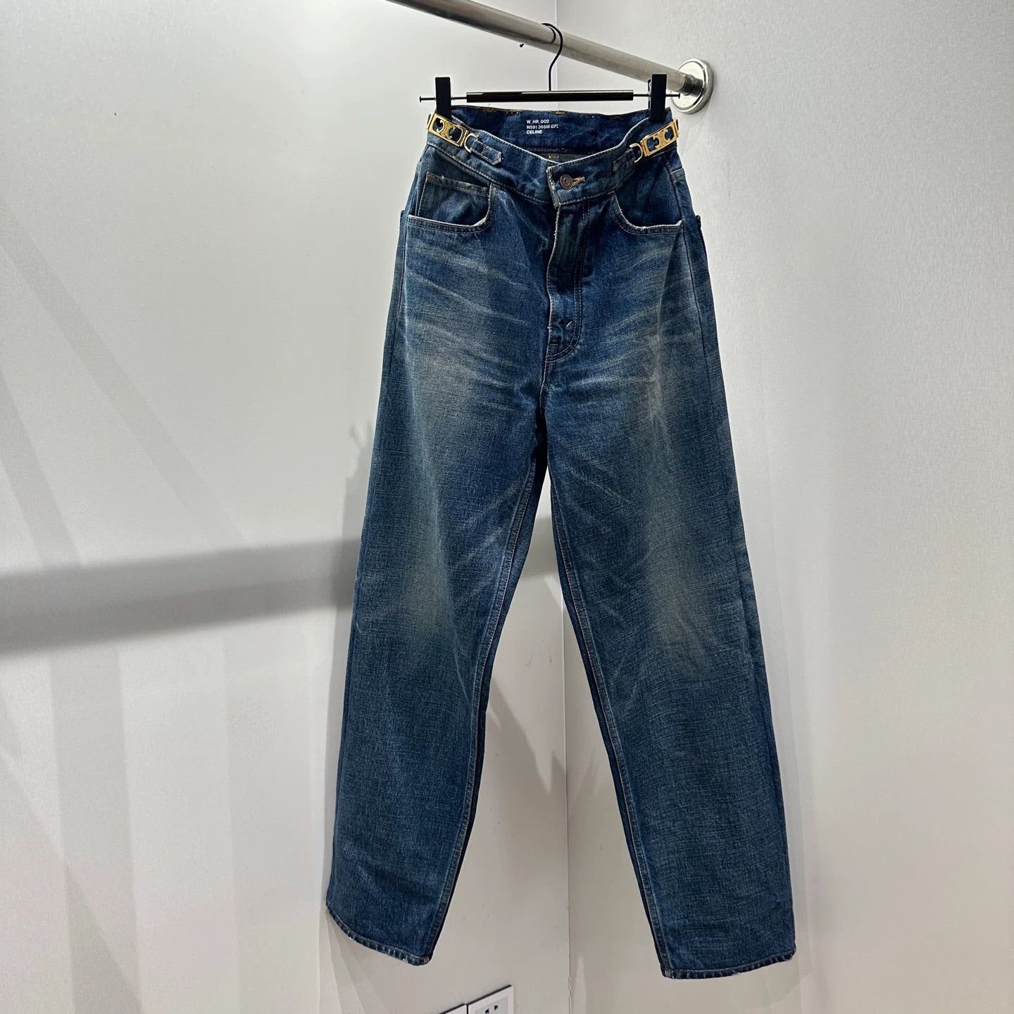 Celine Celine Retro Denim Gold T-Shirt uk_28 Women Size 4XL / US 24-26 - 1 Thumbnail