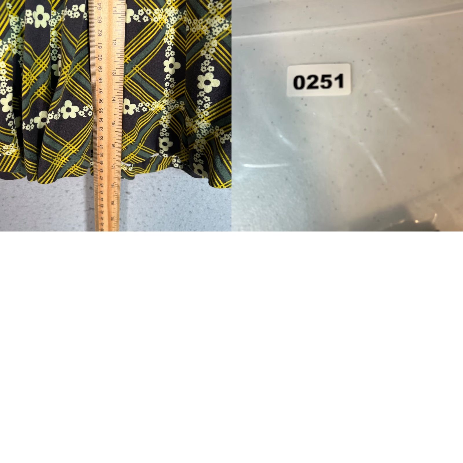 Urban Outfitters VINTAGE Urban Outfitters Womens Small Pleated Skirt Black & Yellow Floral Plaid Viscose Size 28" / US 6 / IT 42 - 8 Thumbnail