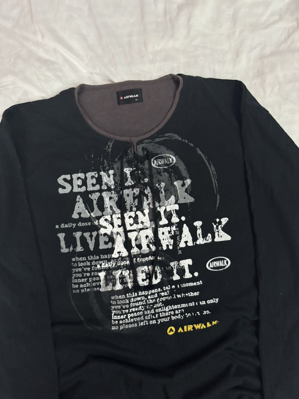 14th Addiction Vintage Airwalk Wild Poems Punk Gothic Grunge Double Layer Size US L / EU 52-54 / 3 - 2 Thumbnail