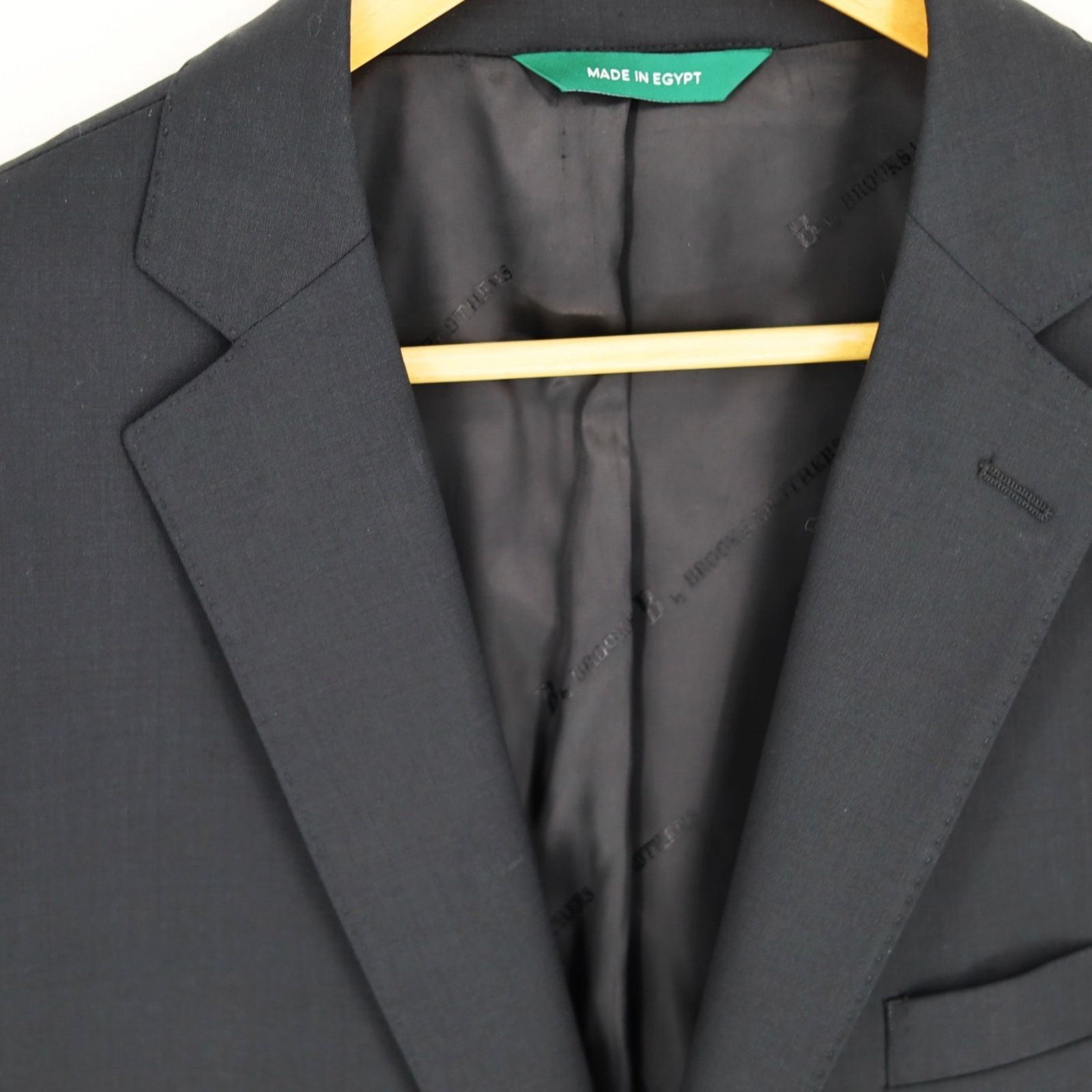 Brooks Brothers Brooks Brothers Men's Black Stretch Wool Suit Jacket 42R Size 42R - 2 Thumbnail