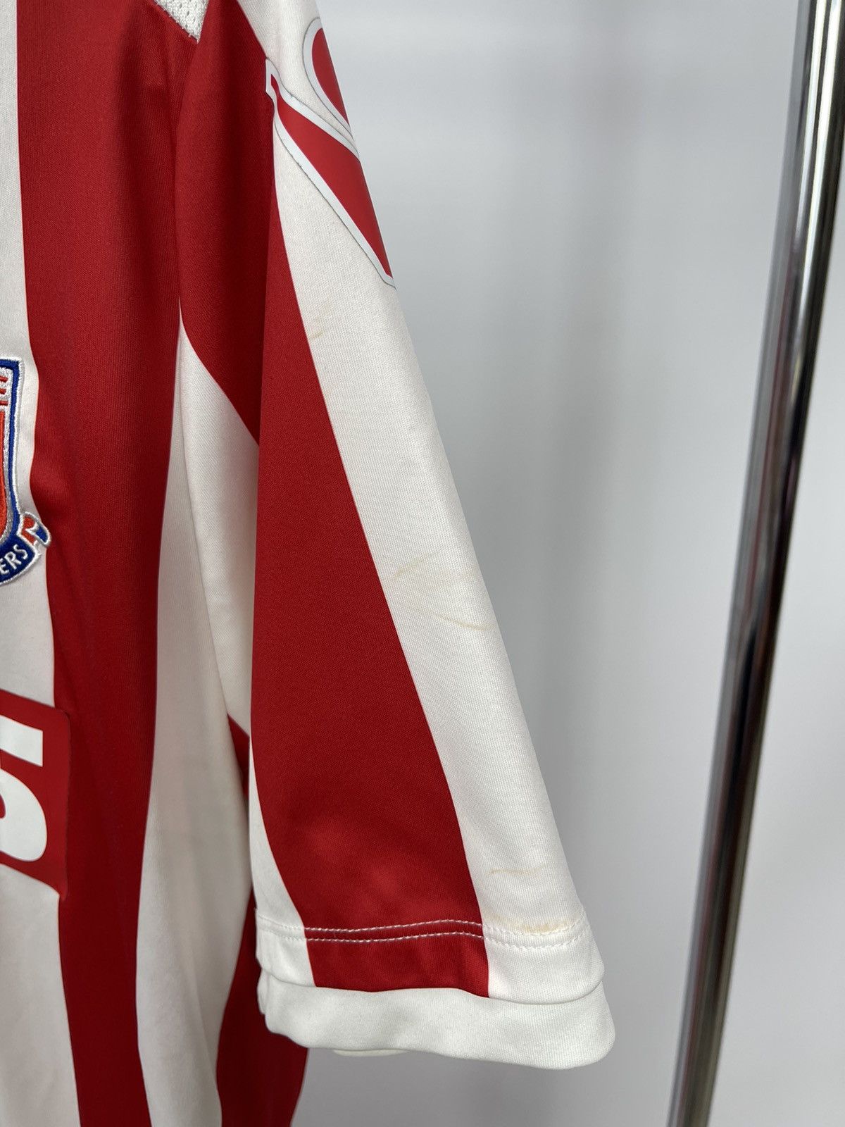 Macron STOKE CITY MACRON 2016/2017 FOOTBALL SOCCER HOME JERSEY L Size US L / EU 52-54 / 3 - 5 Thumbnail