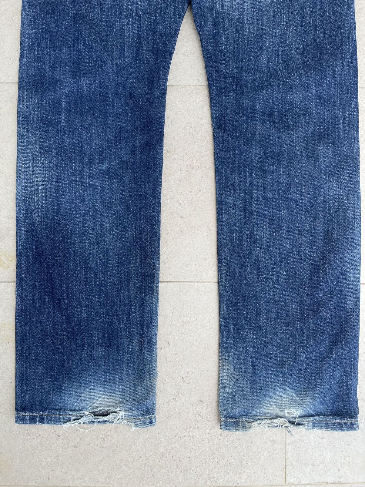 Japanese Brand × Jean × Uniqlo 🔥Uniqlo Jeans Selvedge Distressed Denim W35🔥 Size US 35 - 11 Thumbnail