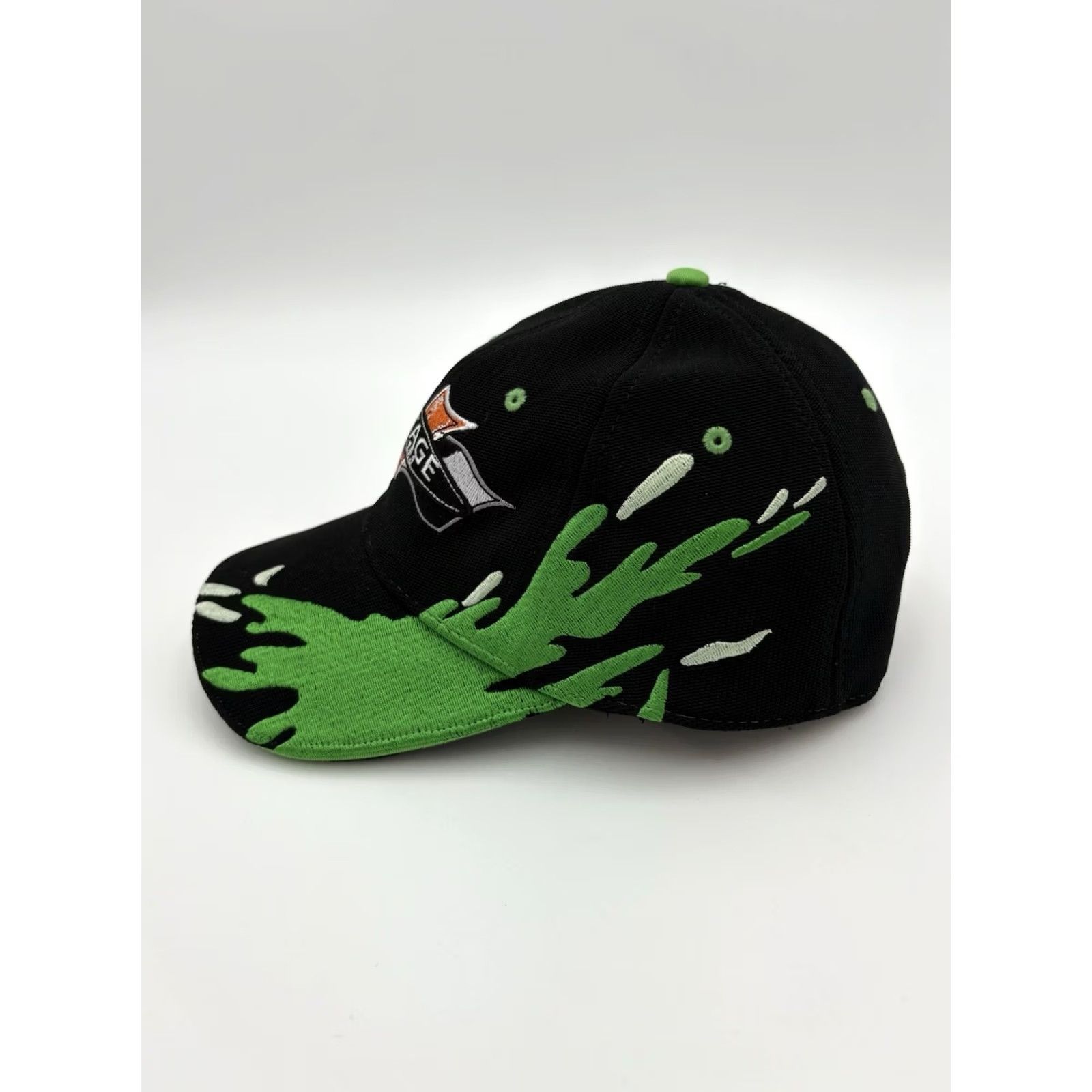 Vintage VINTAGE Cap America Trucker Hat OSFM Black Green Embroidered Trailers Cap America Mens Womens Boys Girls Size ONE SIZE - 2 Thumbnail