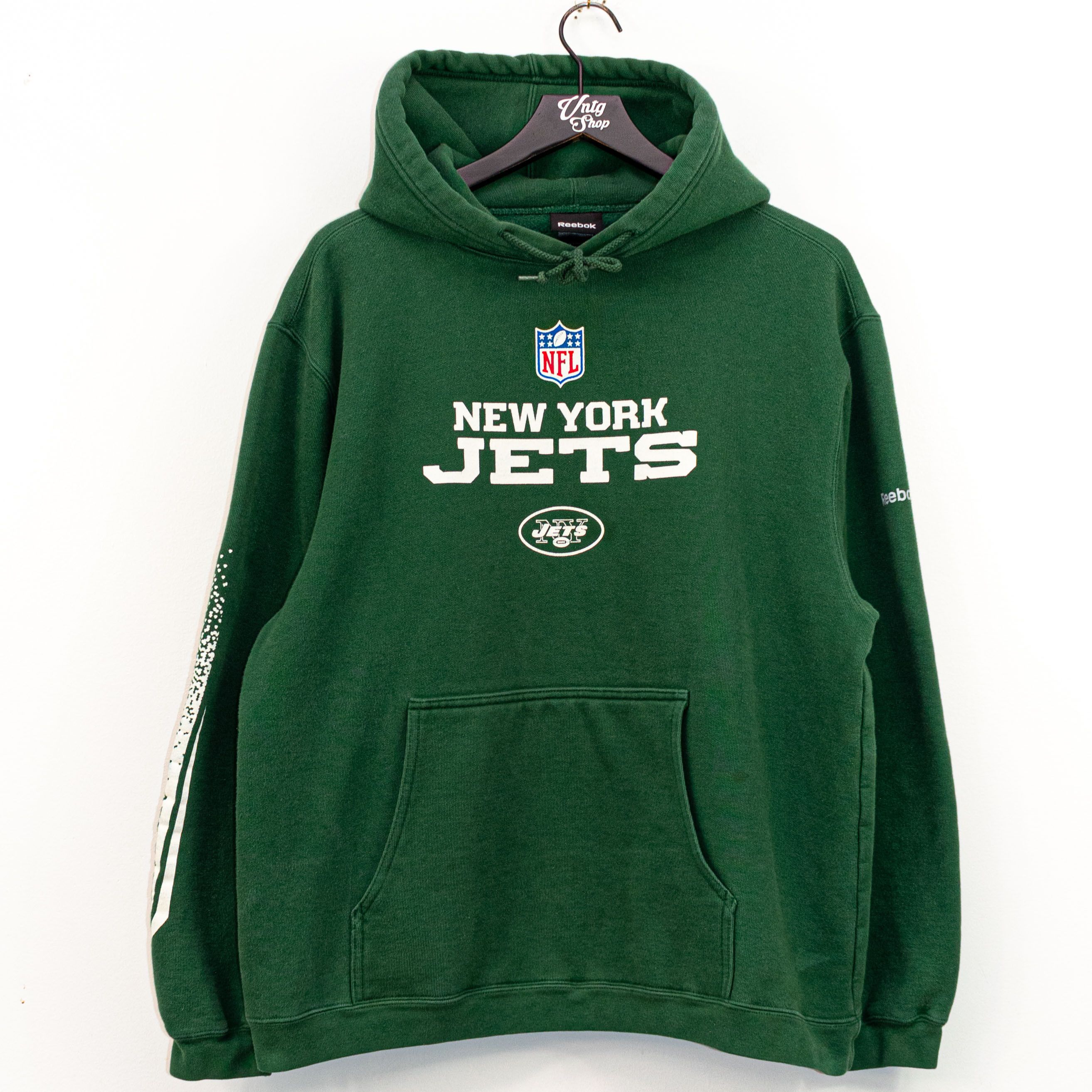 Vintage Reebok New York Jets Football AFC East Hoodie Sweatshirt