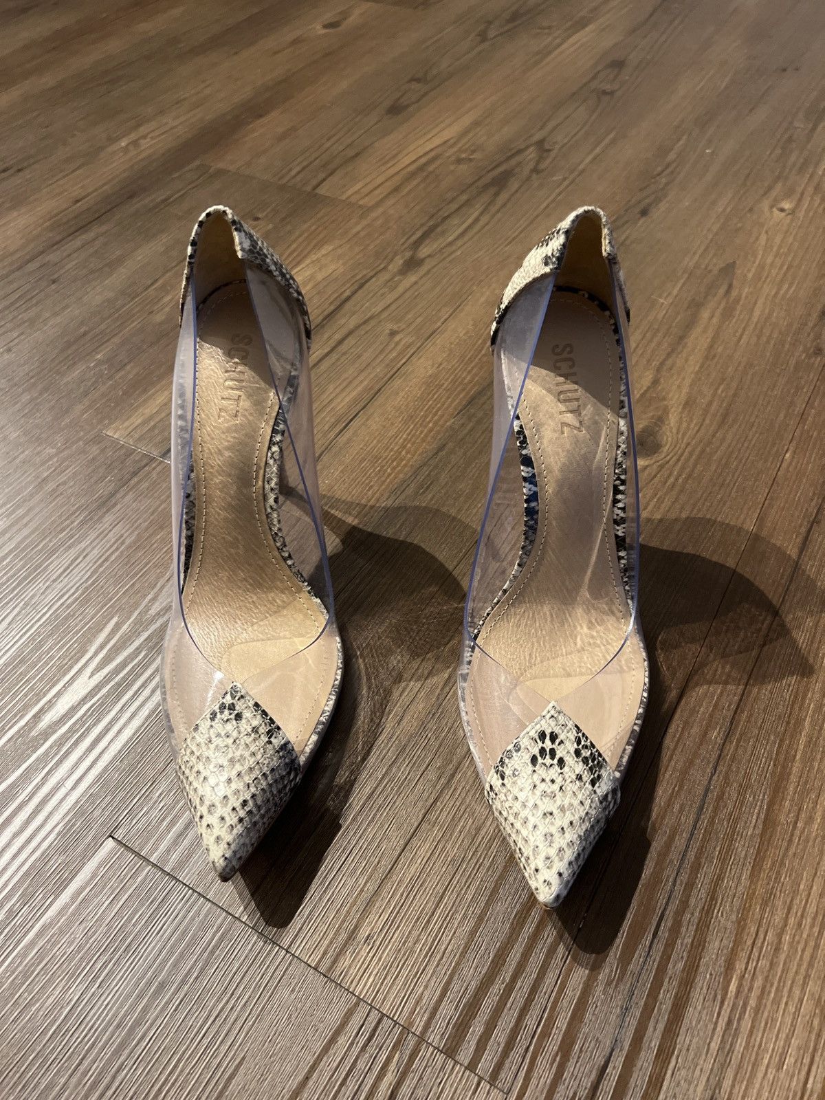 schutz white heels