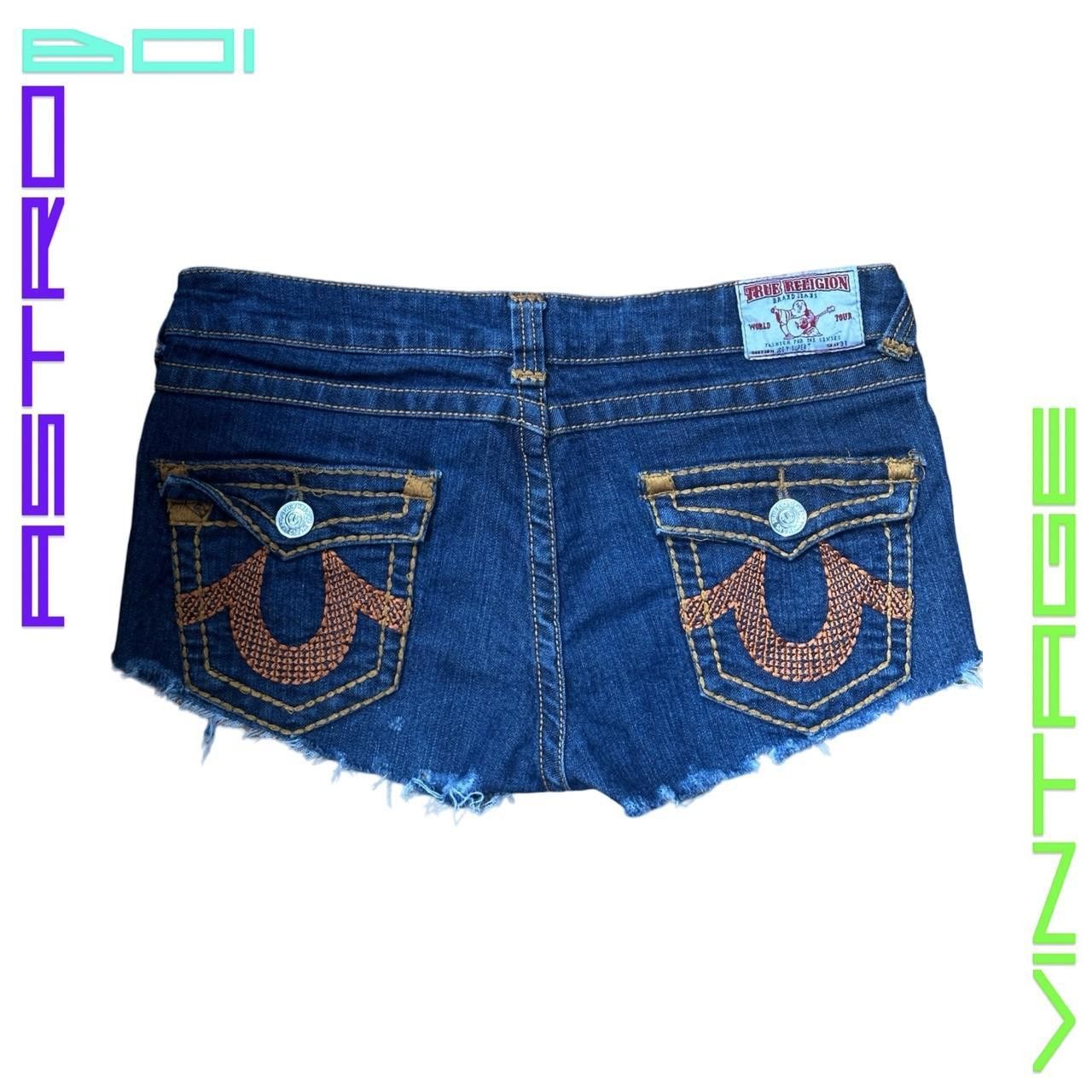 True Religion VINTAGE TRUE RELIGION BLUE DENIM SHORTS _ 32" Size 32" / US 10 / IT 46 - 5 Thumbnail