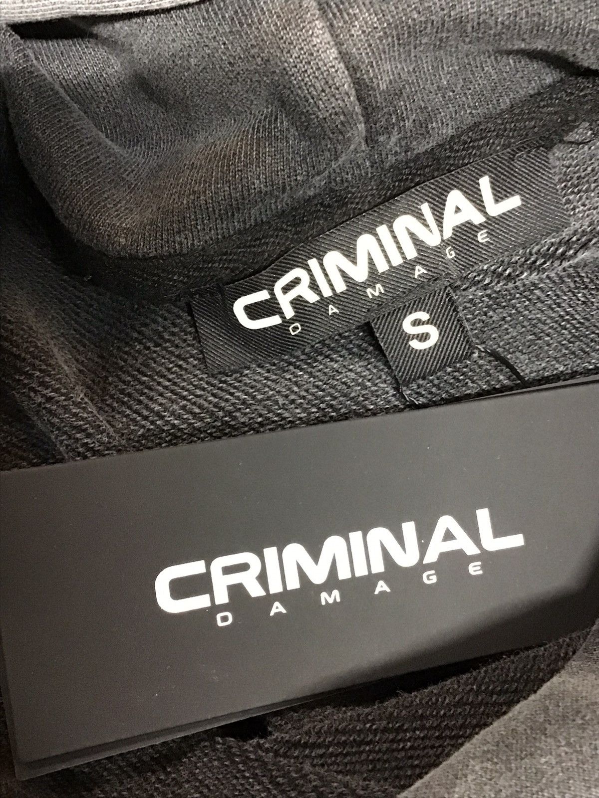 Criminal Damage CRIMINAL DAMAGE LOGO MANIA HOODIE WASHED GREY Size US S / EU 44-46 / 1 - 5 Thumbnail