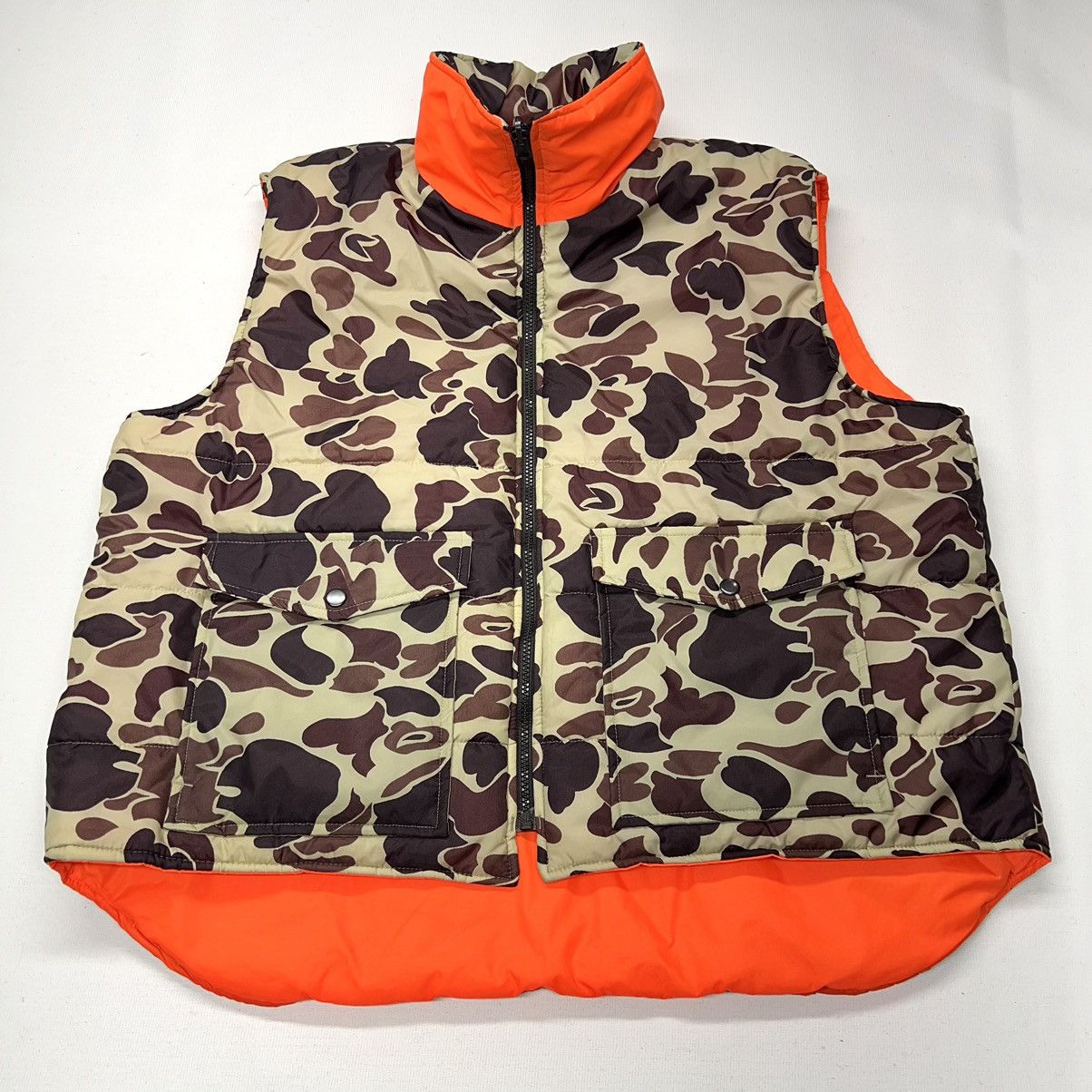 Vintage × Winchester Winchester Vest Duck Camo Reversible Blaze Orange Hunting Size US XL / EU 56 / 4 - 1 Thumbnail