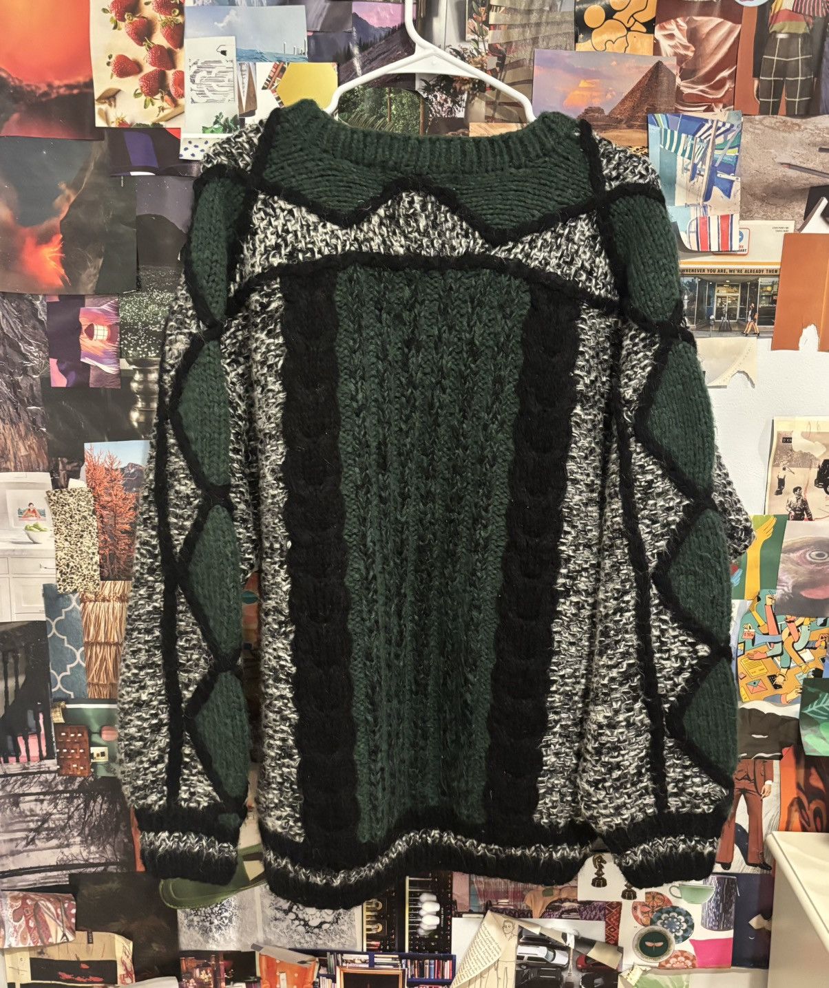 Vintage Mohair Blend Vintage 1980’s 3D Knit Sweater Size Medium Size US M / EU 48-50 / 2 - 2 Thumbnail
