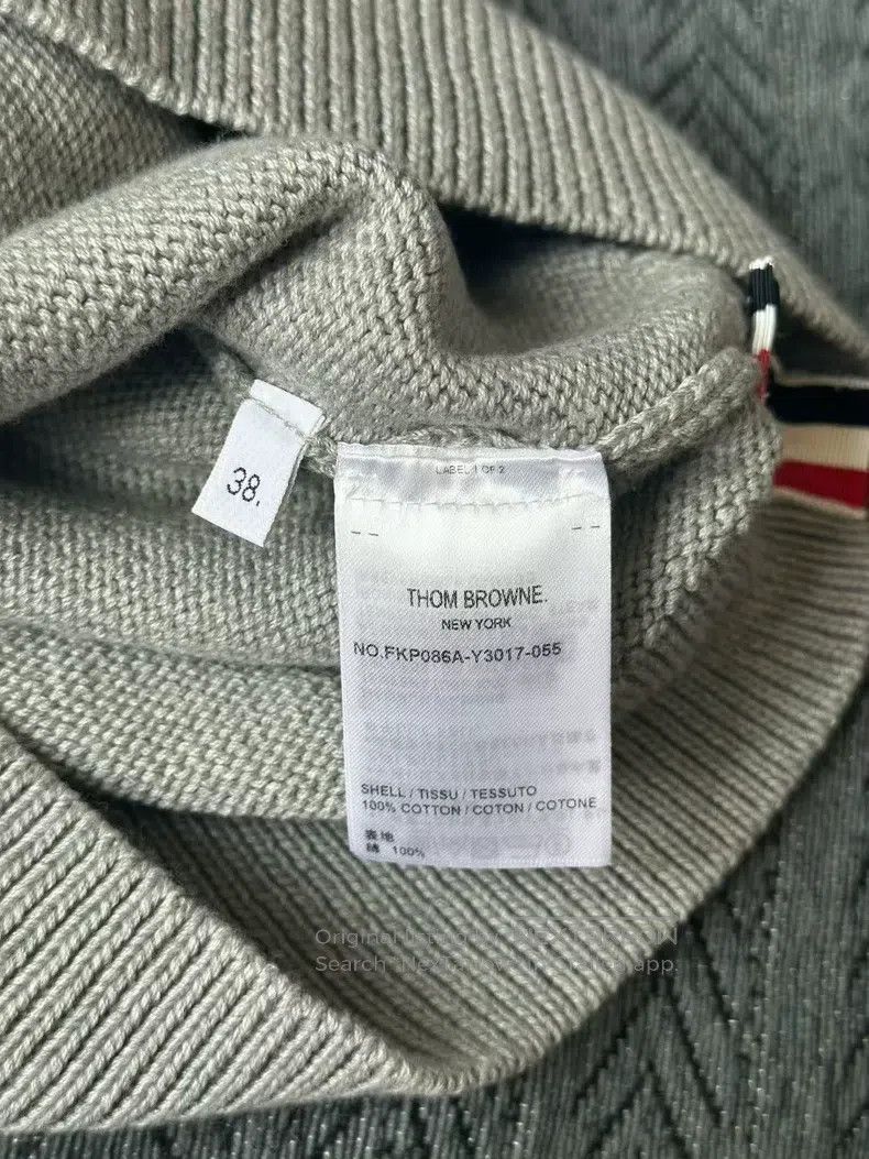 Thom Browne Thom Browne Gray floral embroidered knit sweater Size XS / US 0-2 / IT 36-38 - 4 Thumbnail