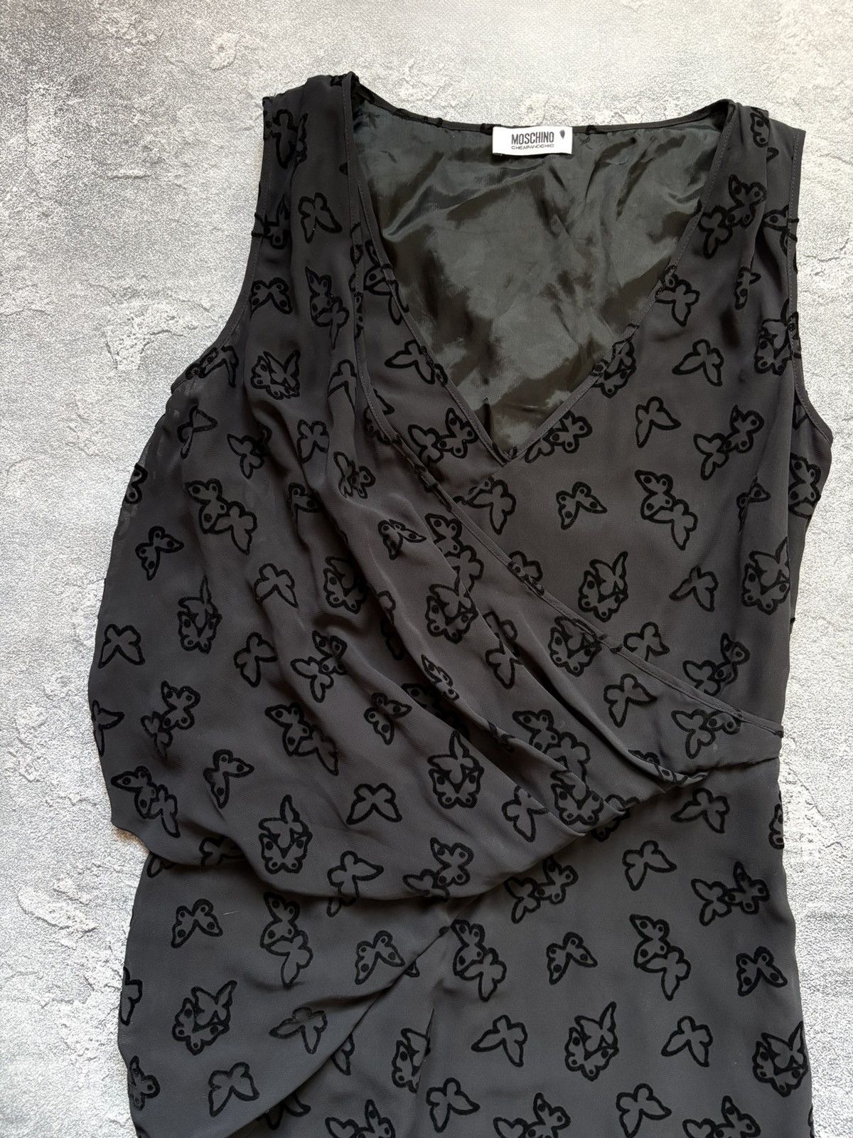 Moschino Vintage Moschino Cheap And Chic Butterfly Drape Dress Size S / US 4 / IT 40 - 5 Thumbnail