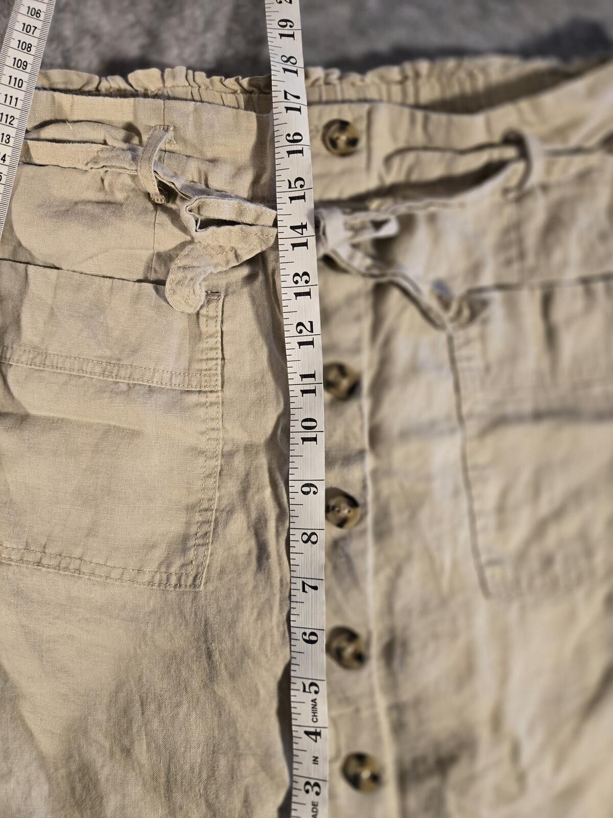 Other Jones Utility Cargo Mini Skirt Khaki Skirt Belted 90s Y2K Size 28" / US 6 / IT 42 - 2 Thumbnail