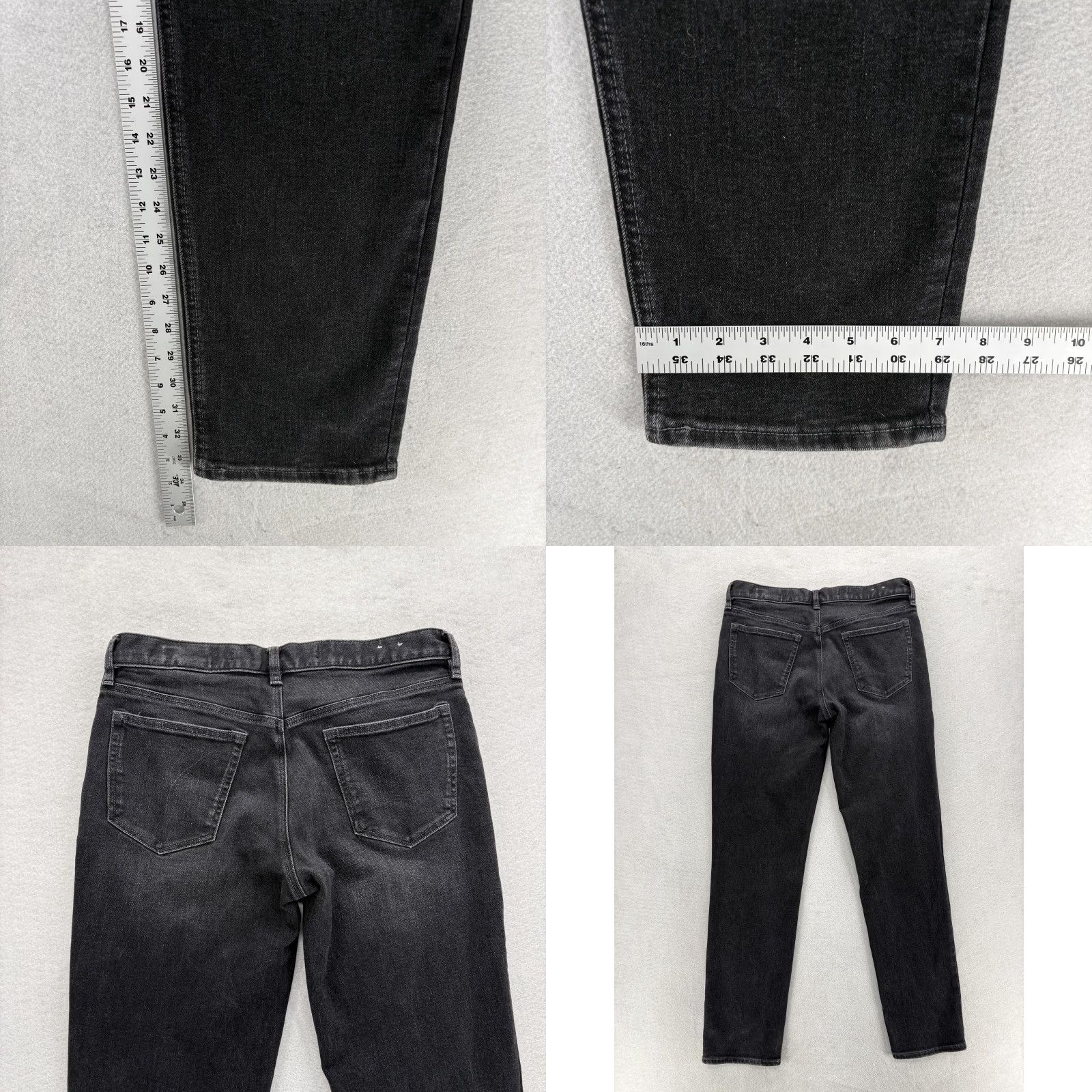Banana Republic Banana Republic Traveler Jeans Mens 34x34 Gray Charcoal Wash Slim Stretch Denim Jeans Mens 34 Gray Slim Traveler Denim Logo Pocket Charcoal Wash Size US 34 / EU 50 - 8 Thumbnail