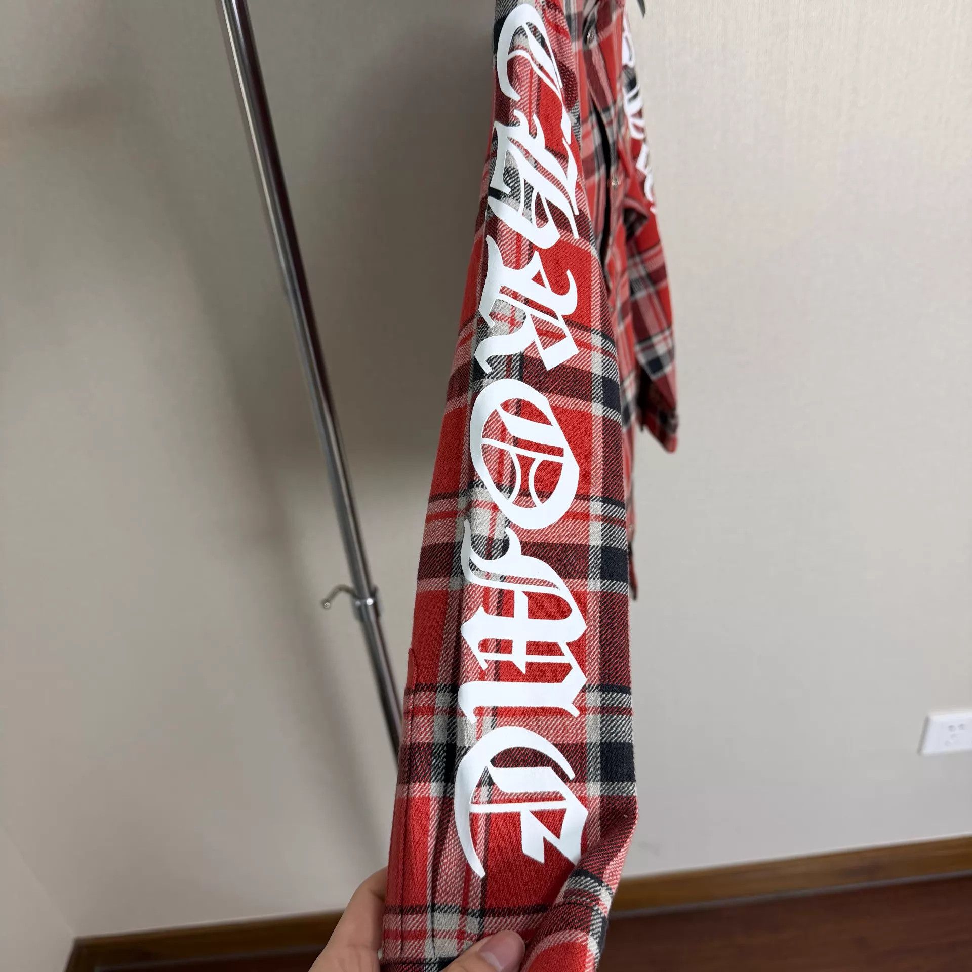 Chrome Hearts Chrome Hearts White Vine Red Check Shacket 12Y Size XS / US 0-2 / IT 36-38 - 5 Thumbnail