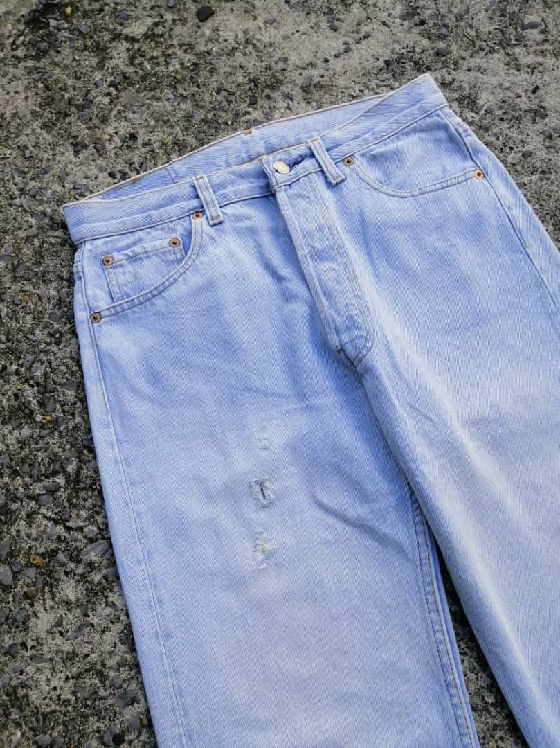 Levi's × Levi's Vintage Clothing × Vintage Vintage Levi's 501xx Fly Button Distressed Denim Jeans Size US 29 - 5 Thumbnail