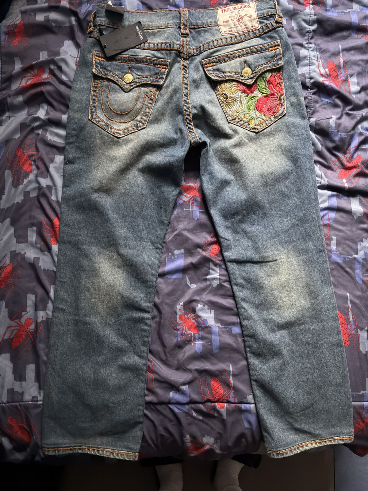 True Religion True Religion Ricky Super Flap Embro Bk Pkt Size US 33 - 9 Thumbnail