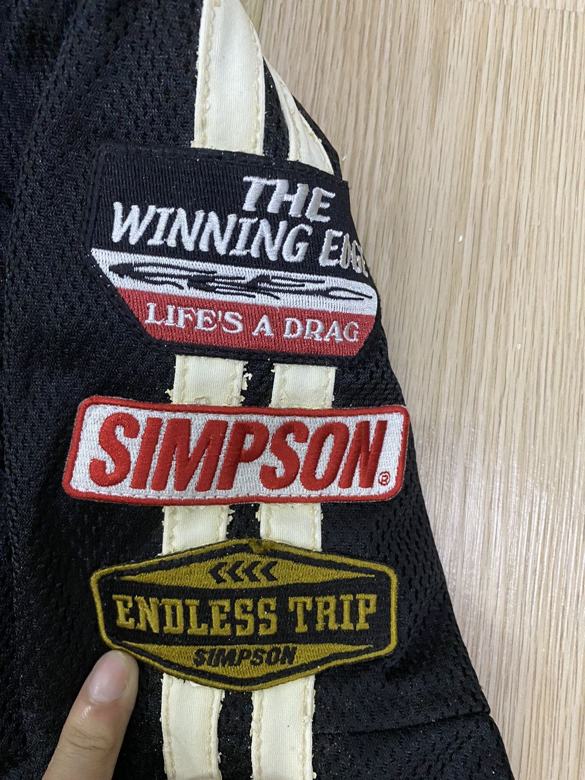 Vintage Simpson racing paded biker jacket Size US M / EU 48-50 / 2 - 8 Thumbnail