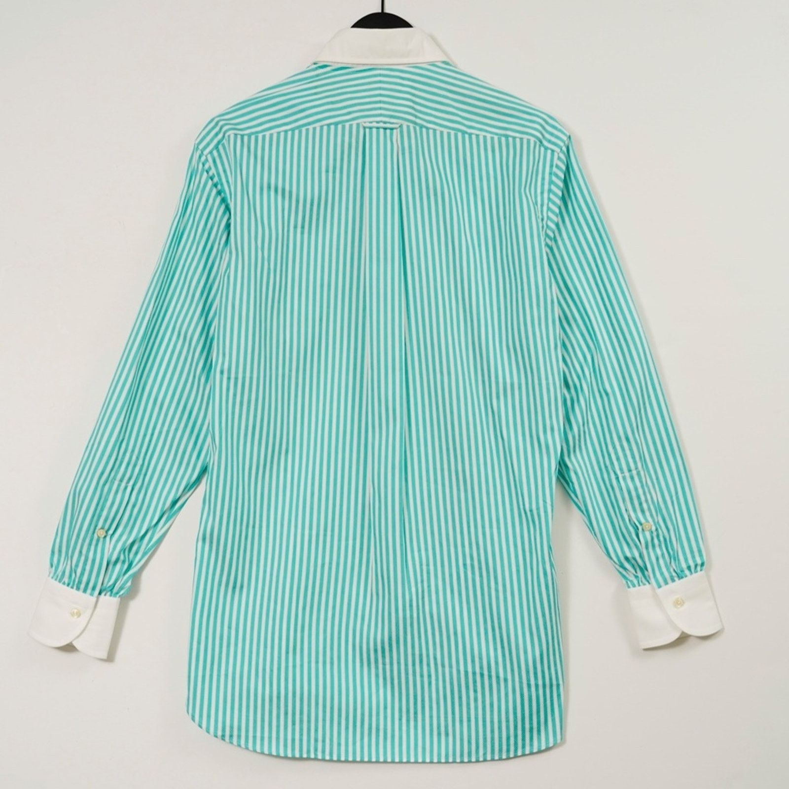 J. Press J.Press Green White Stripe Button-Up Shirt Long Sleeve M Size US M / EU 48-50 / 2 - 2 Thumbnail